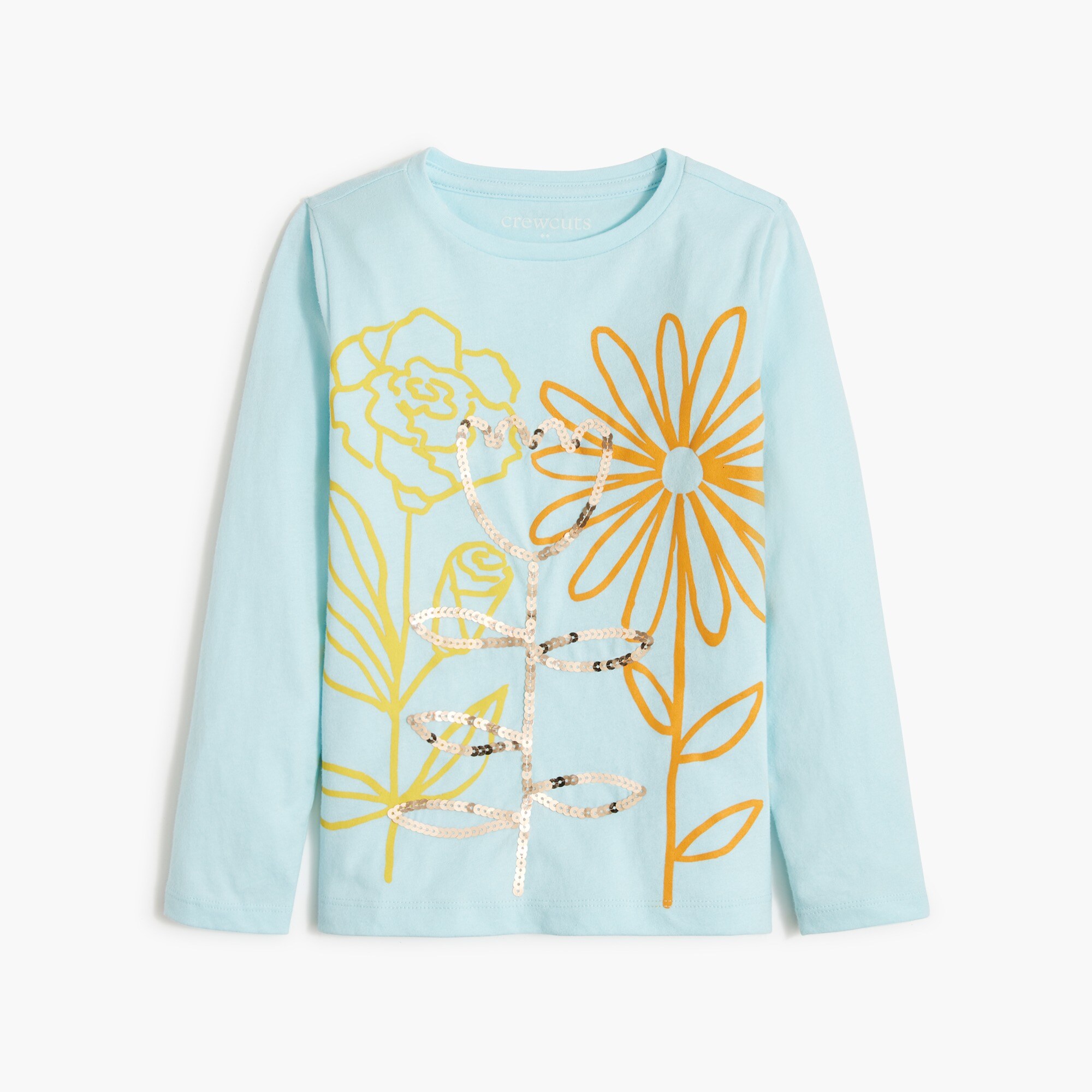 Girls' flower graphic tee