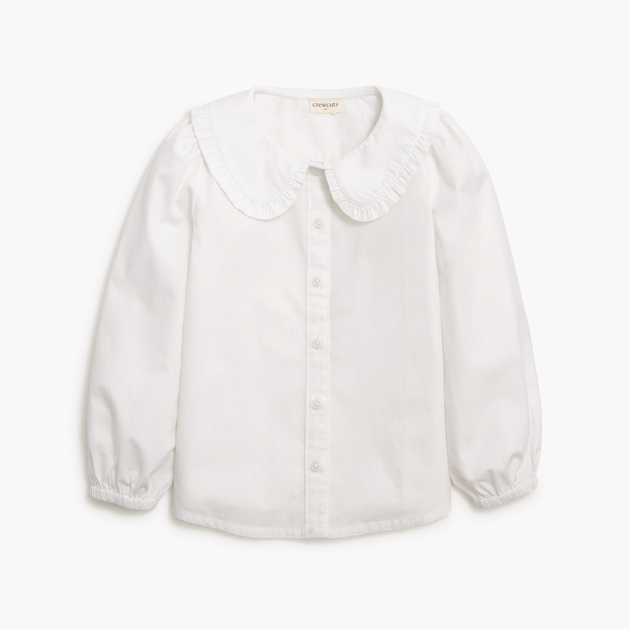 girls' ruffle-collar shirt for girls