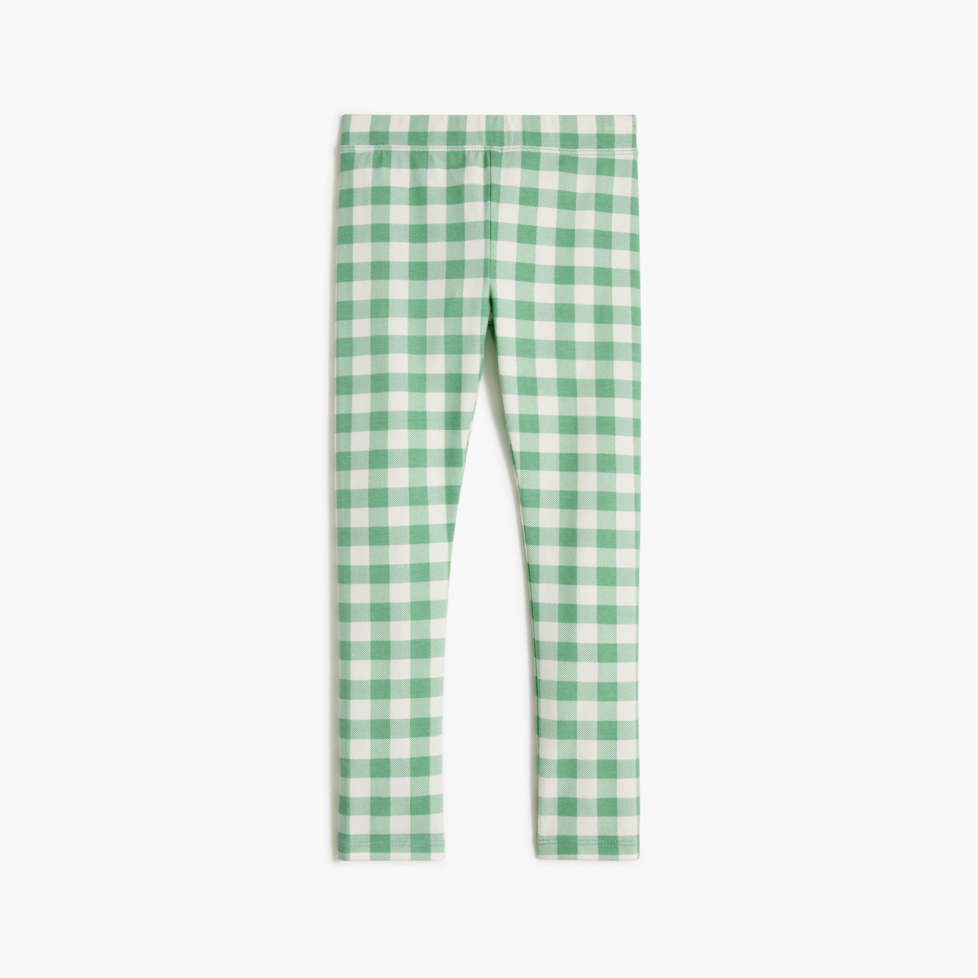 Girls' gingham leggings