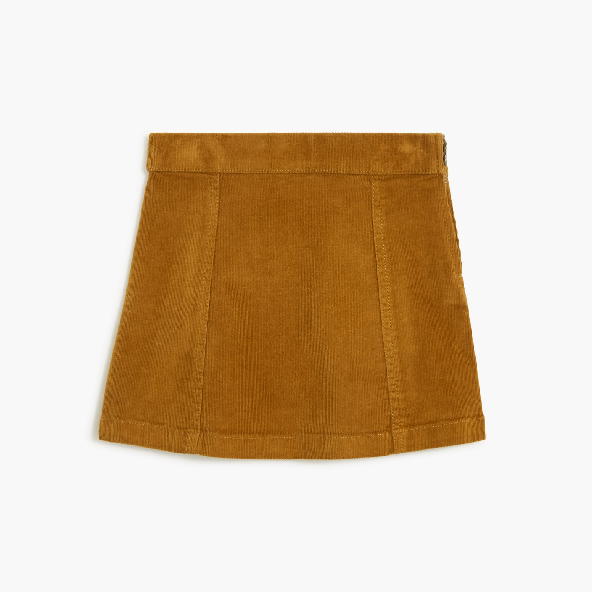 Girls' corduroy A-line skirt