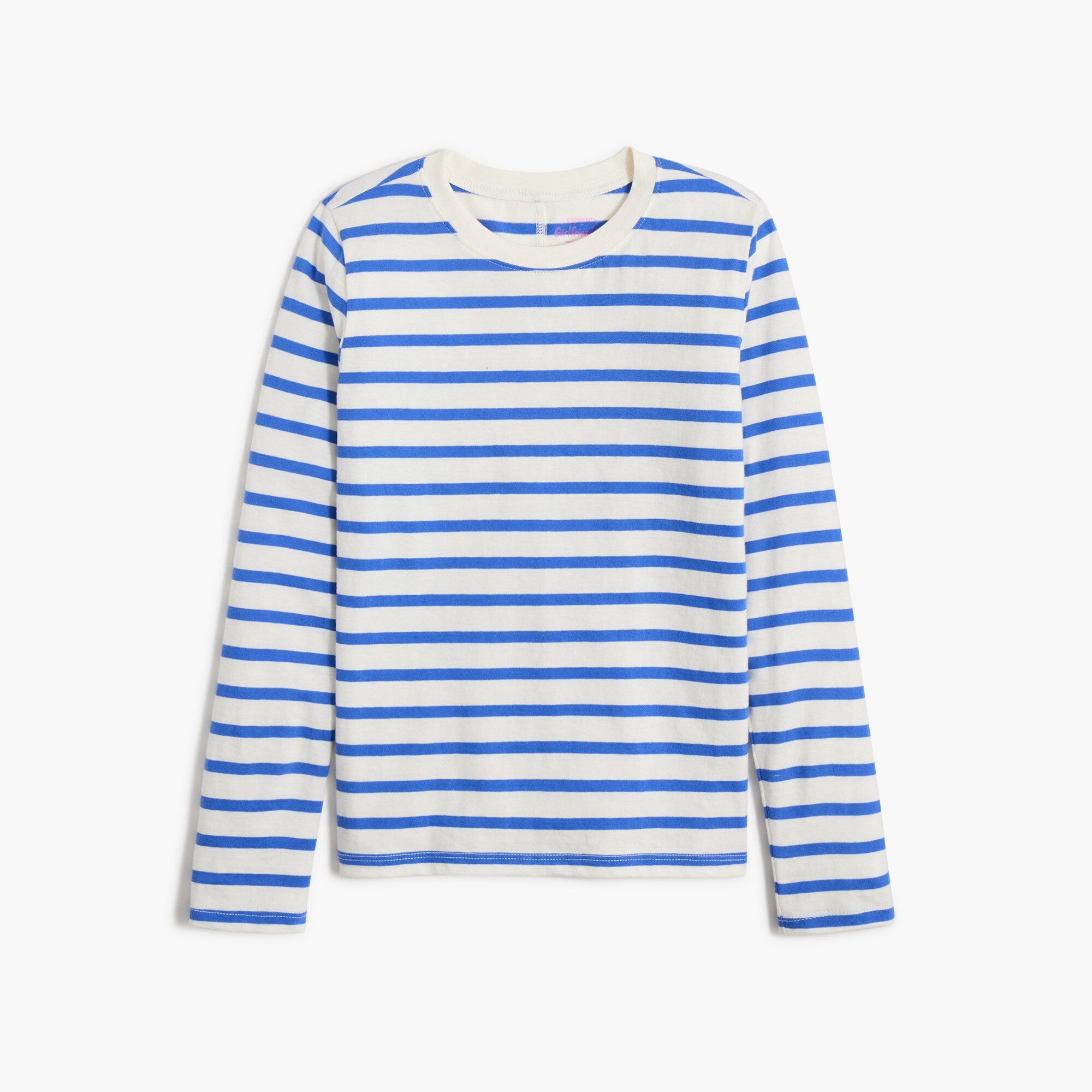 Girls' striped girlfriend tee