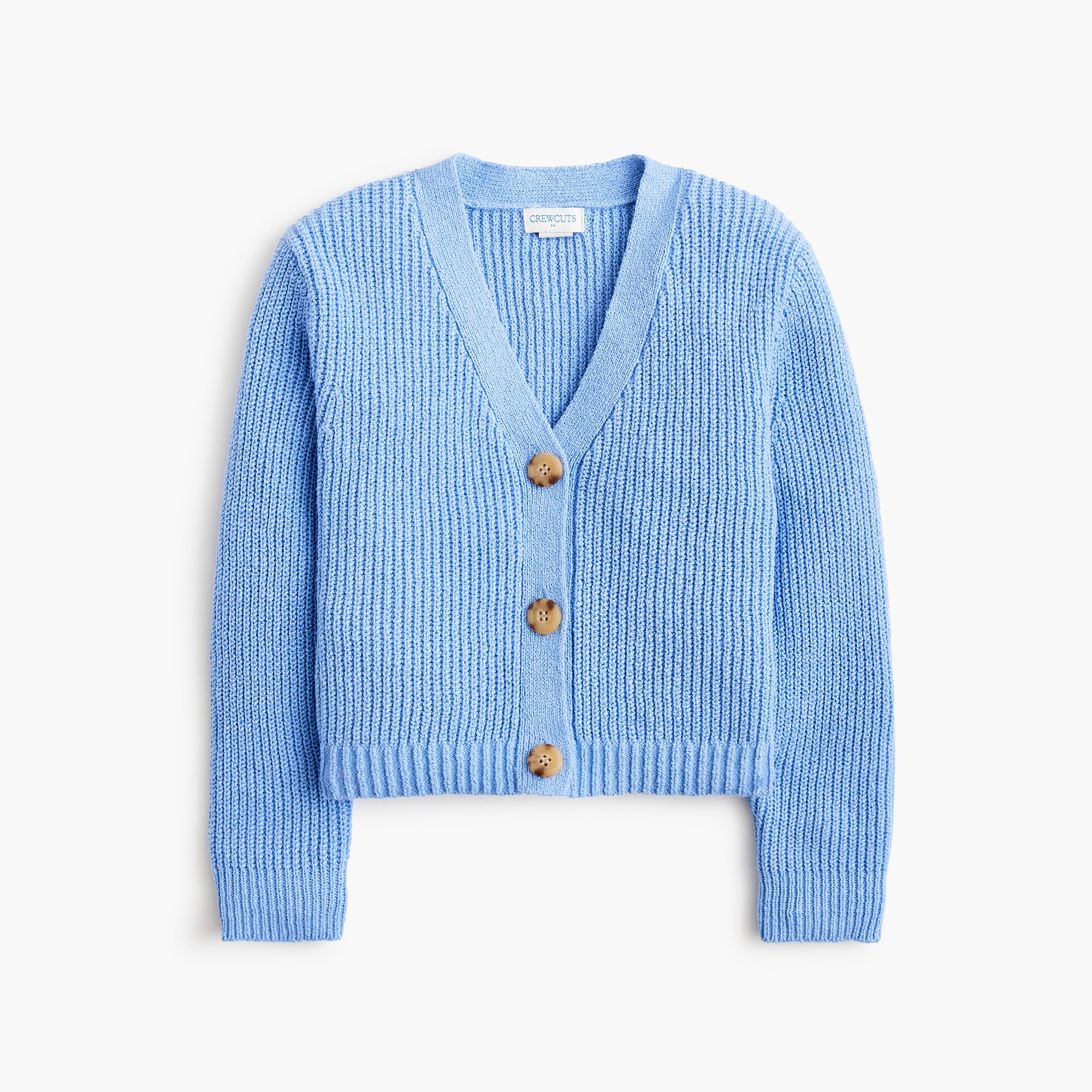 Girls' shimmer houndstooth button-front dress