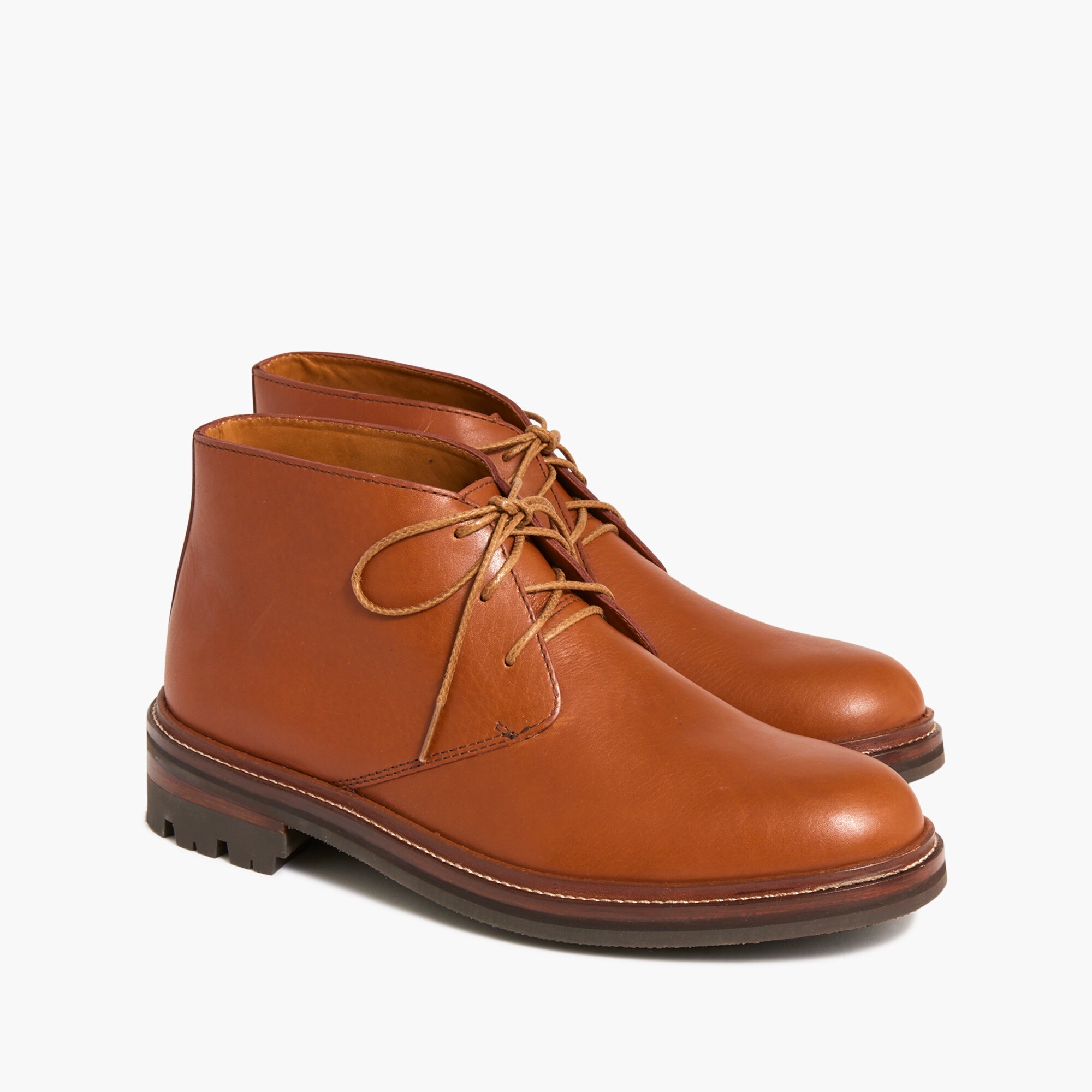 Leather desert boots
