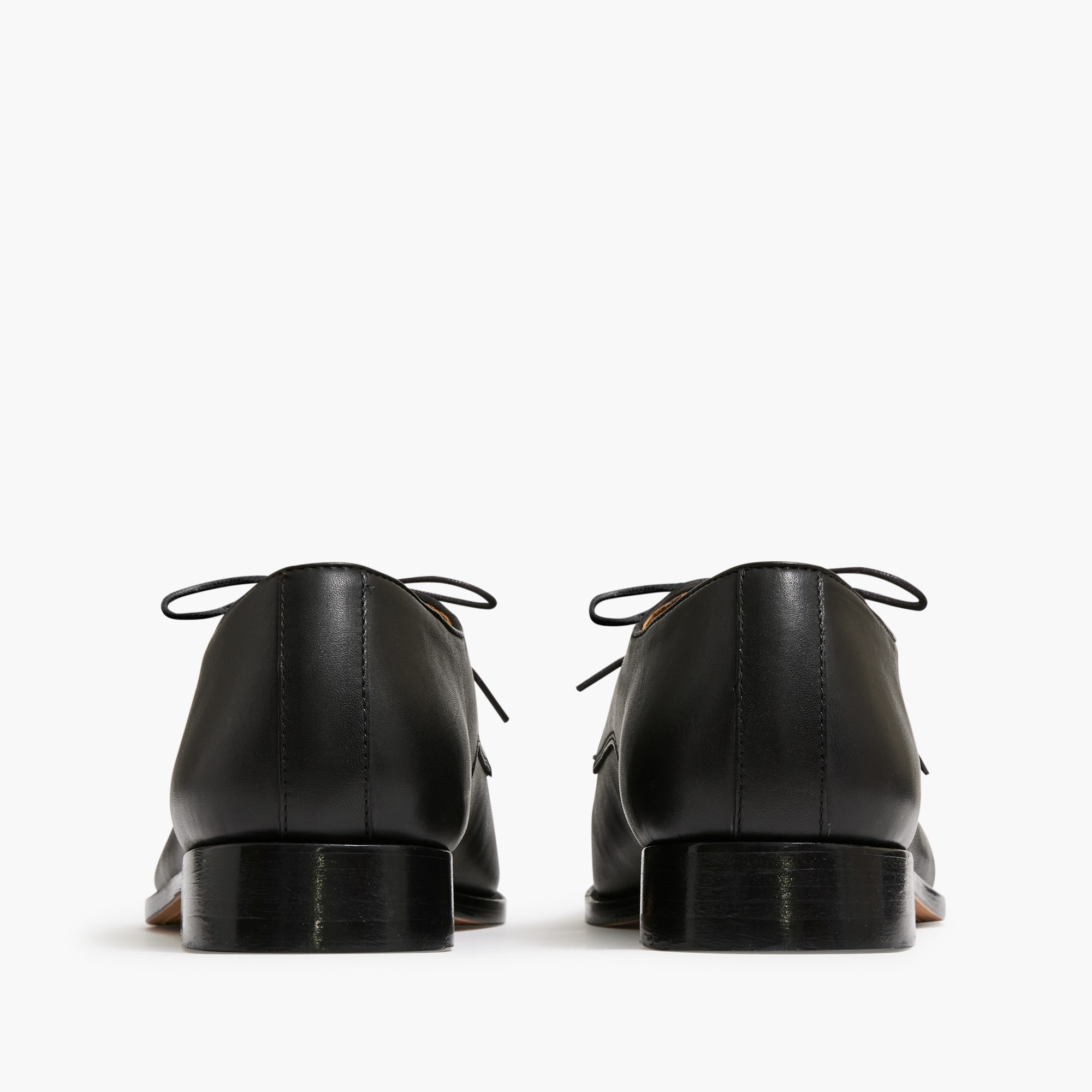Leather cap-toe shoes
