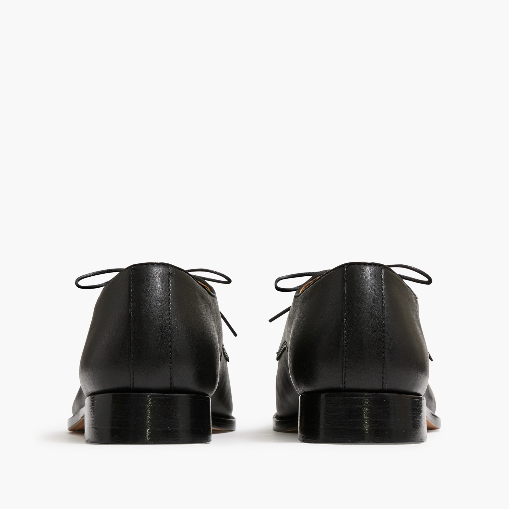 Leather cap-toe shoes
