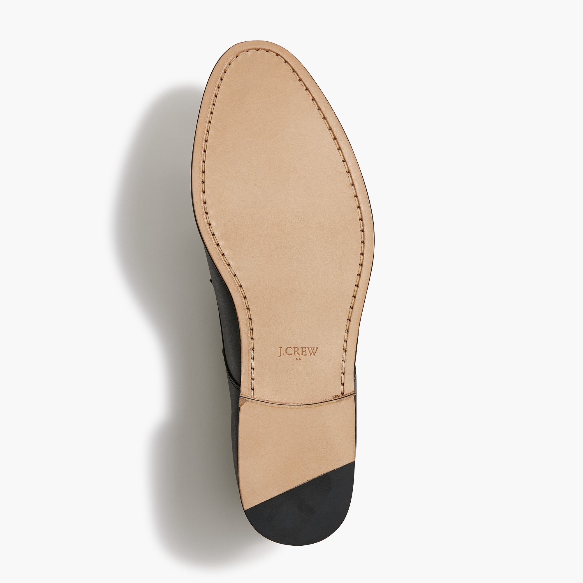 Leather cap-toe shoes