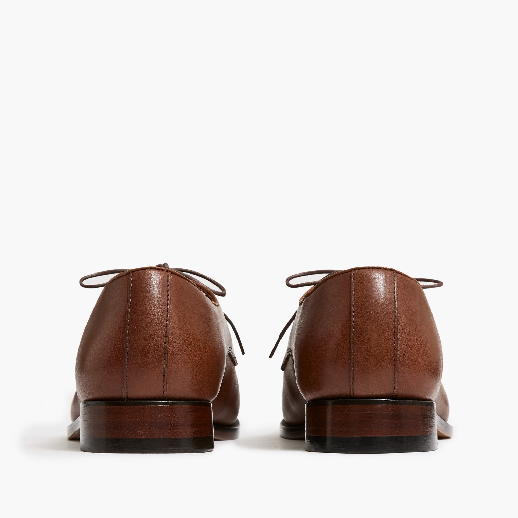 Leather cap-toe shoes