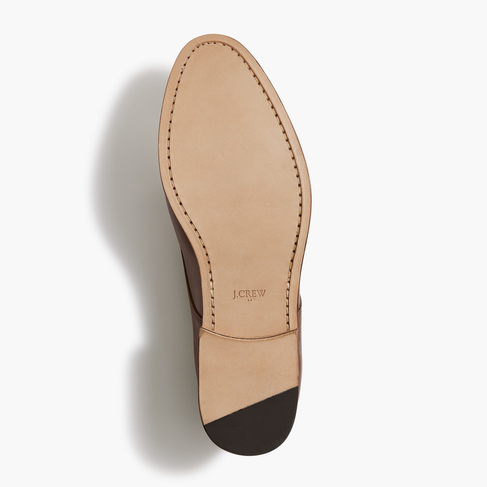 Leather cap-toe shoes