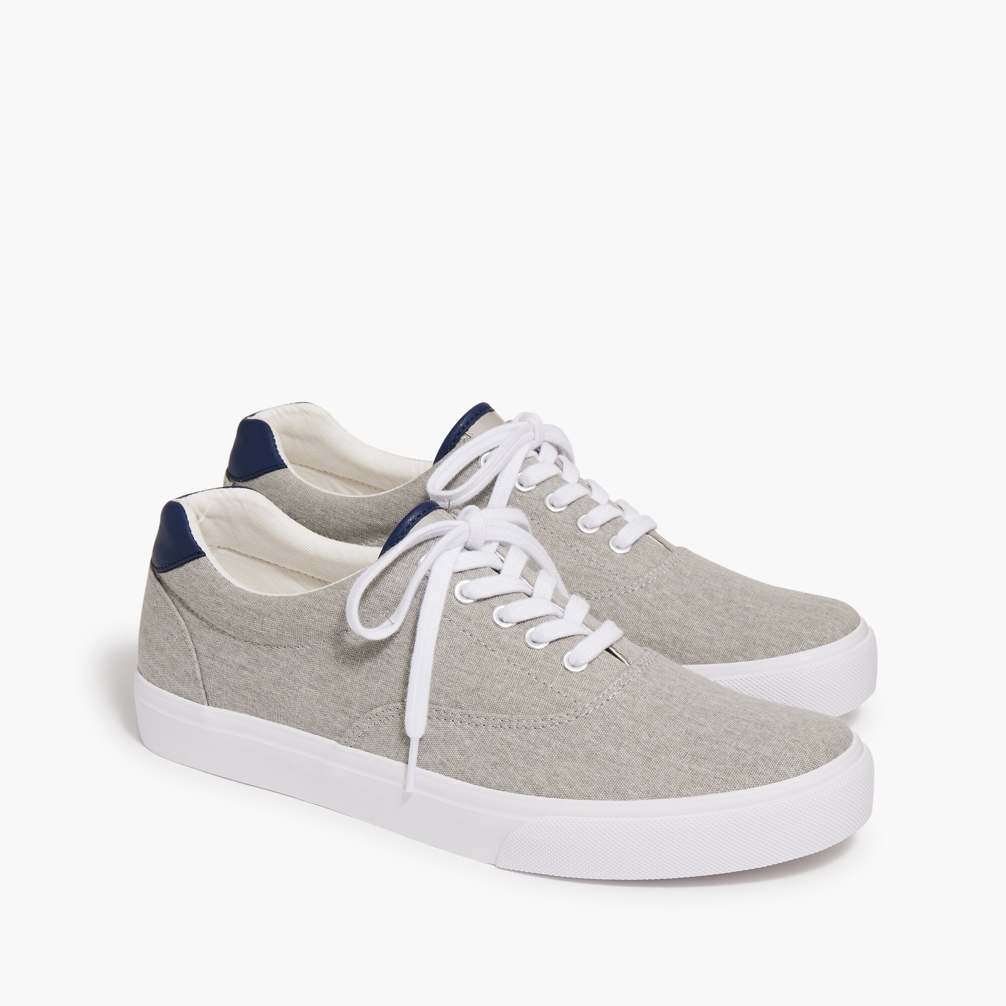 Canvas lace-up sneakers