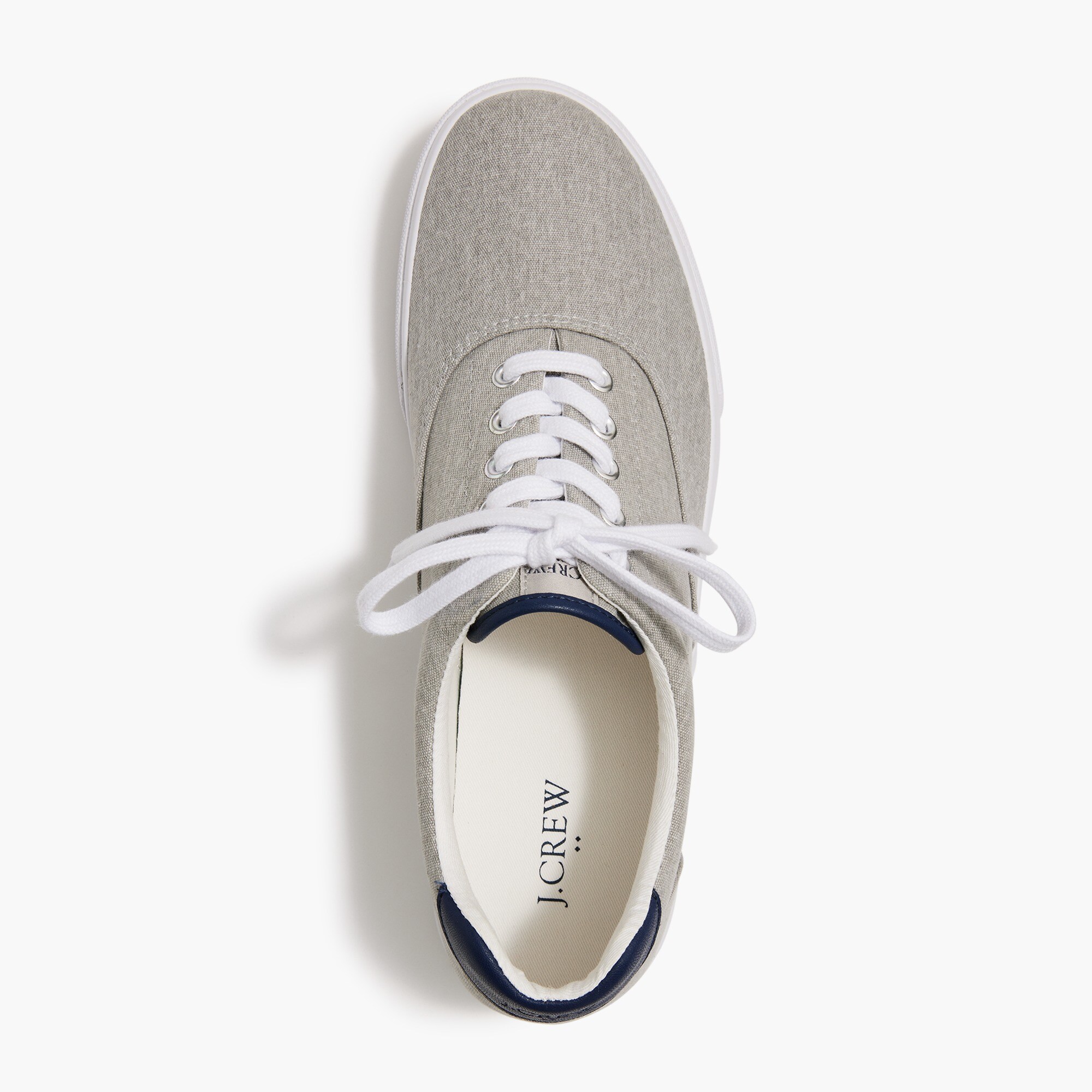 Canvas lace-up sneakers