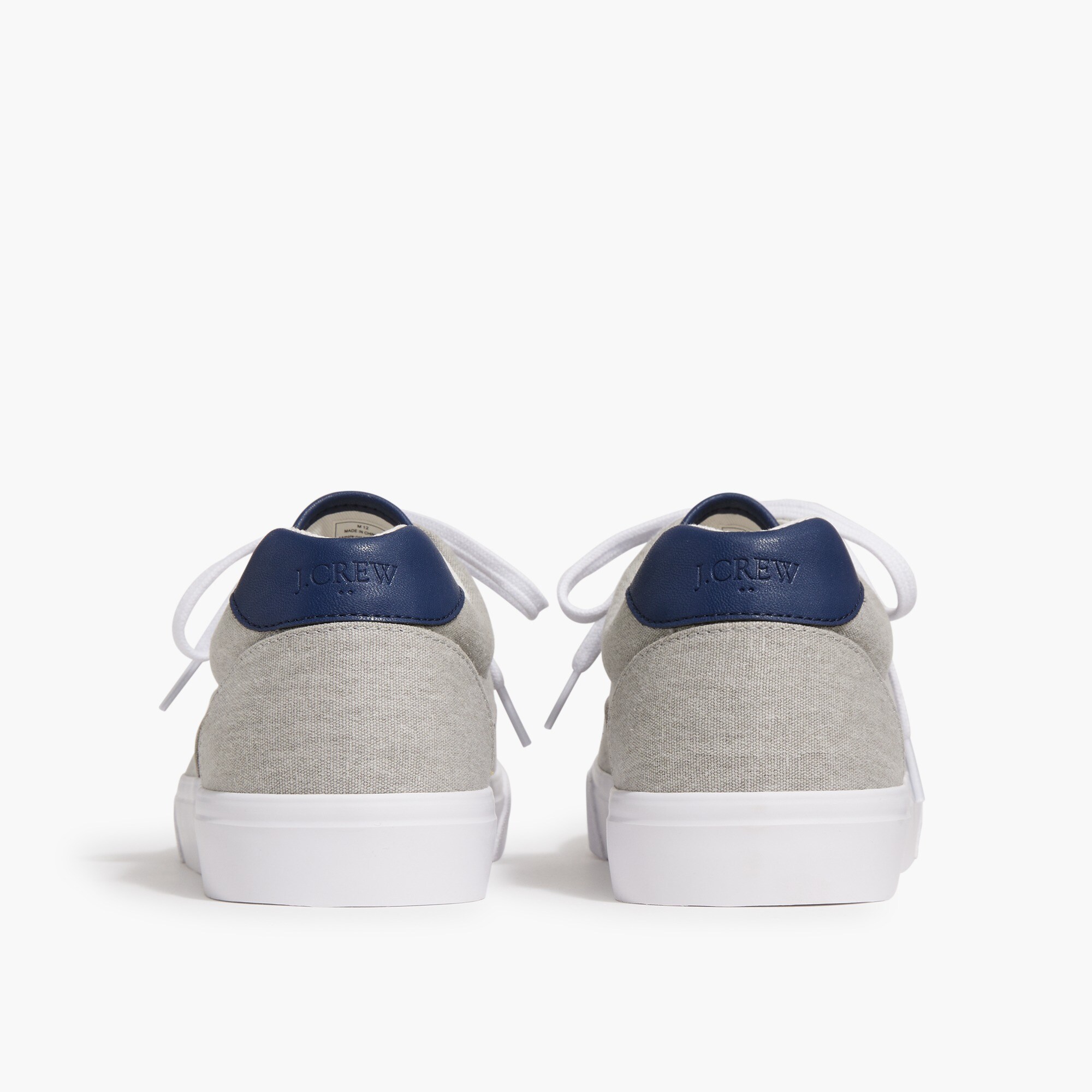 Canvas lace-up sneakers