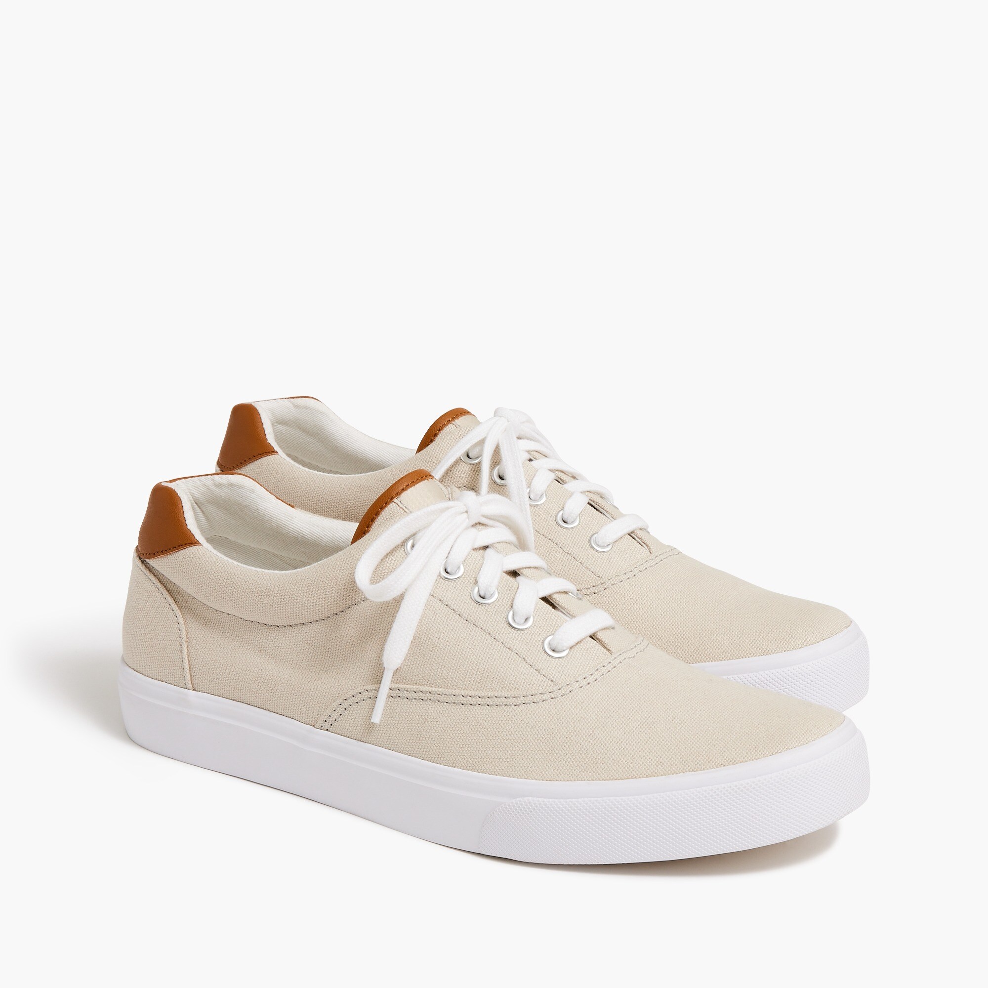 canvas lace-up sneakers for men