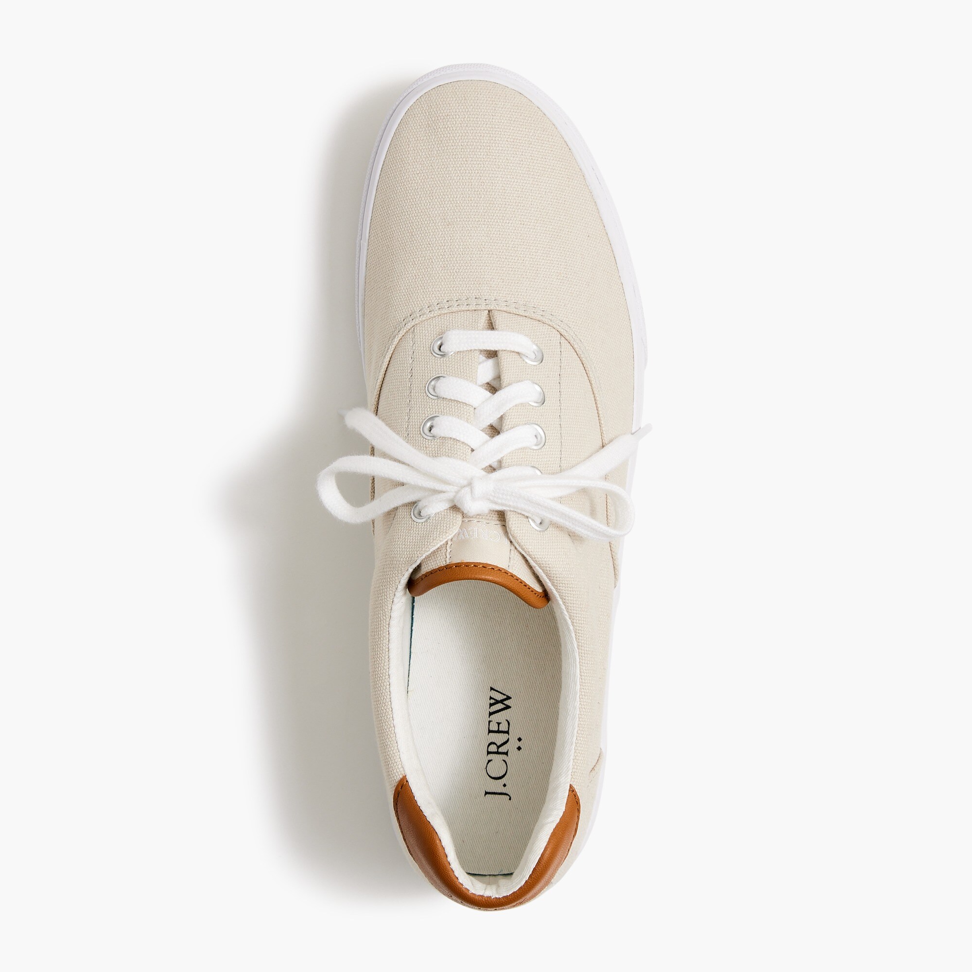 Canvas lace-up sneakers