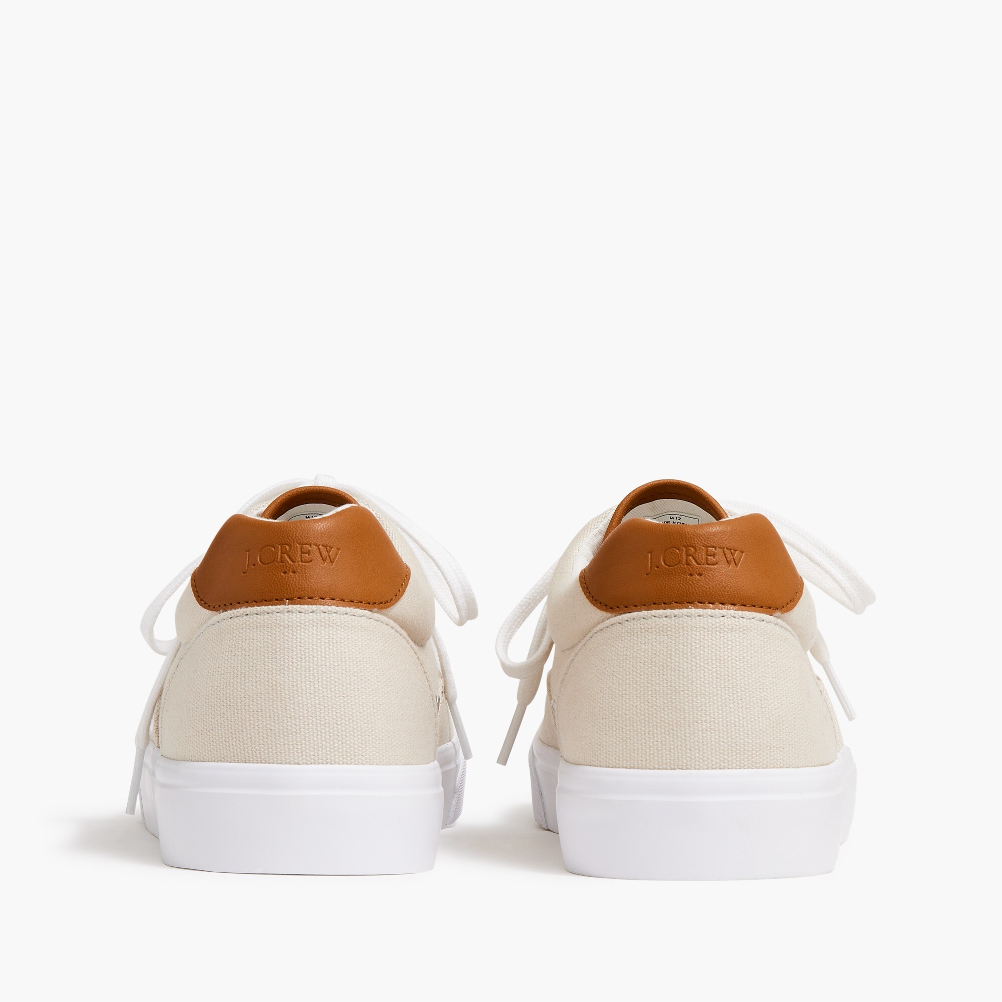 Canvas lace-up sneakers
