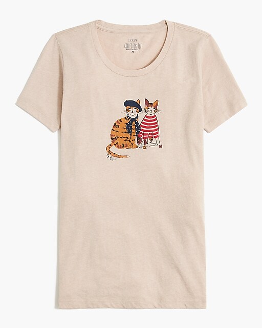  French cats graphic tee