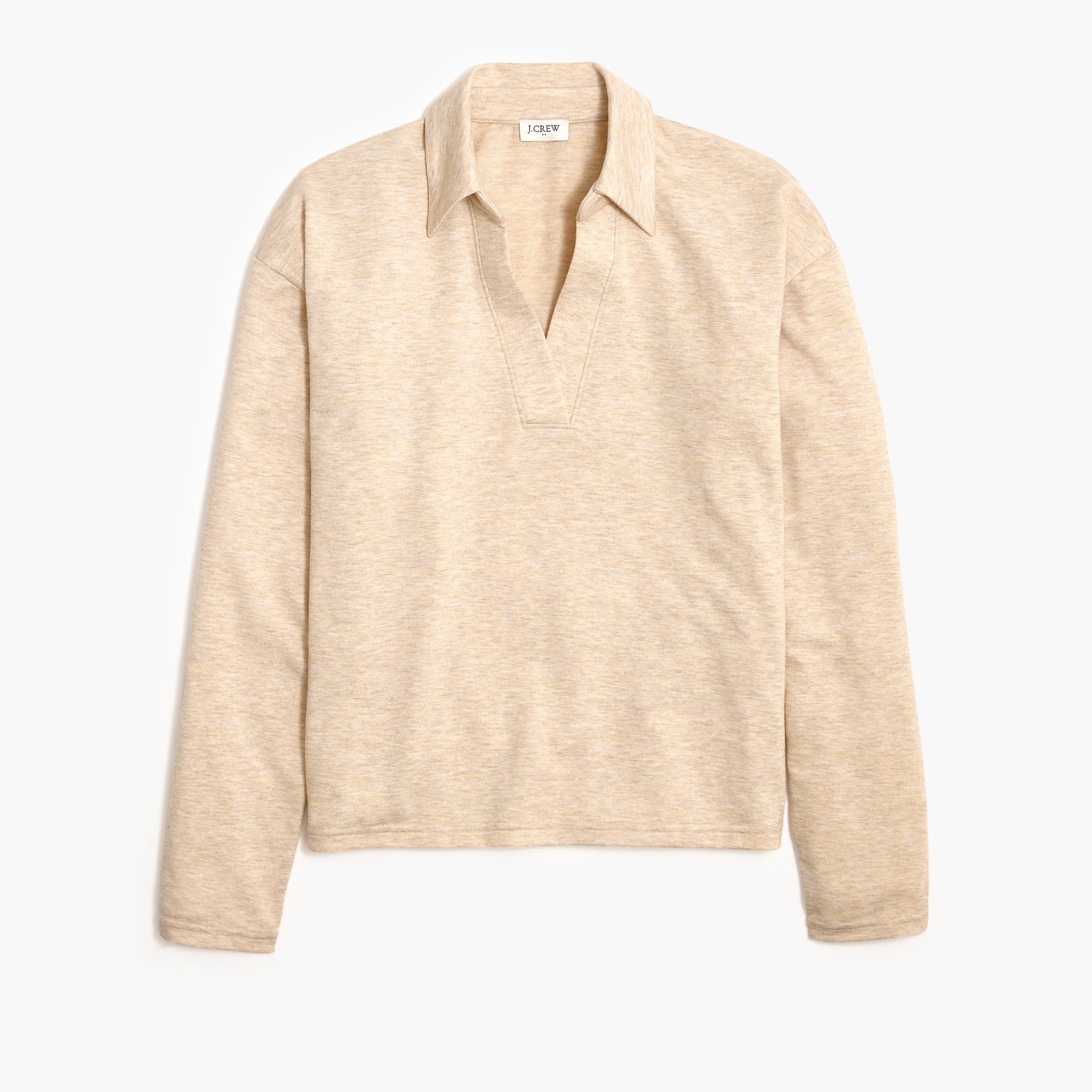 factory: soft terry polo shirt for women
