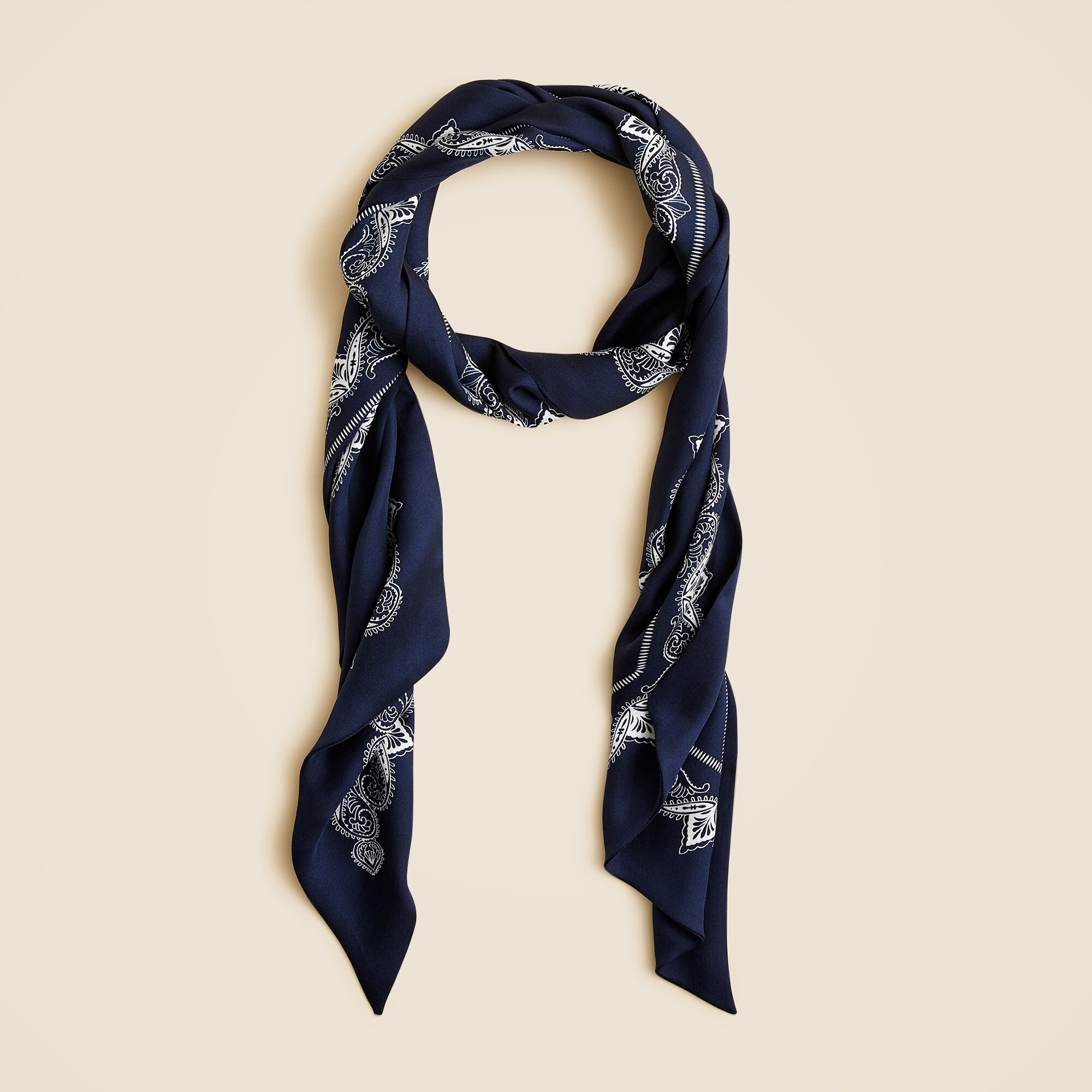  Printed silk scarf
