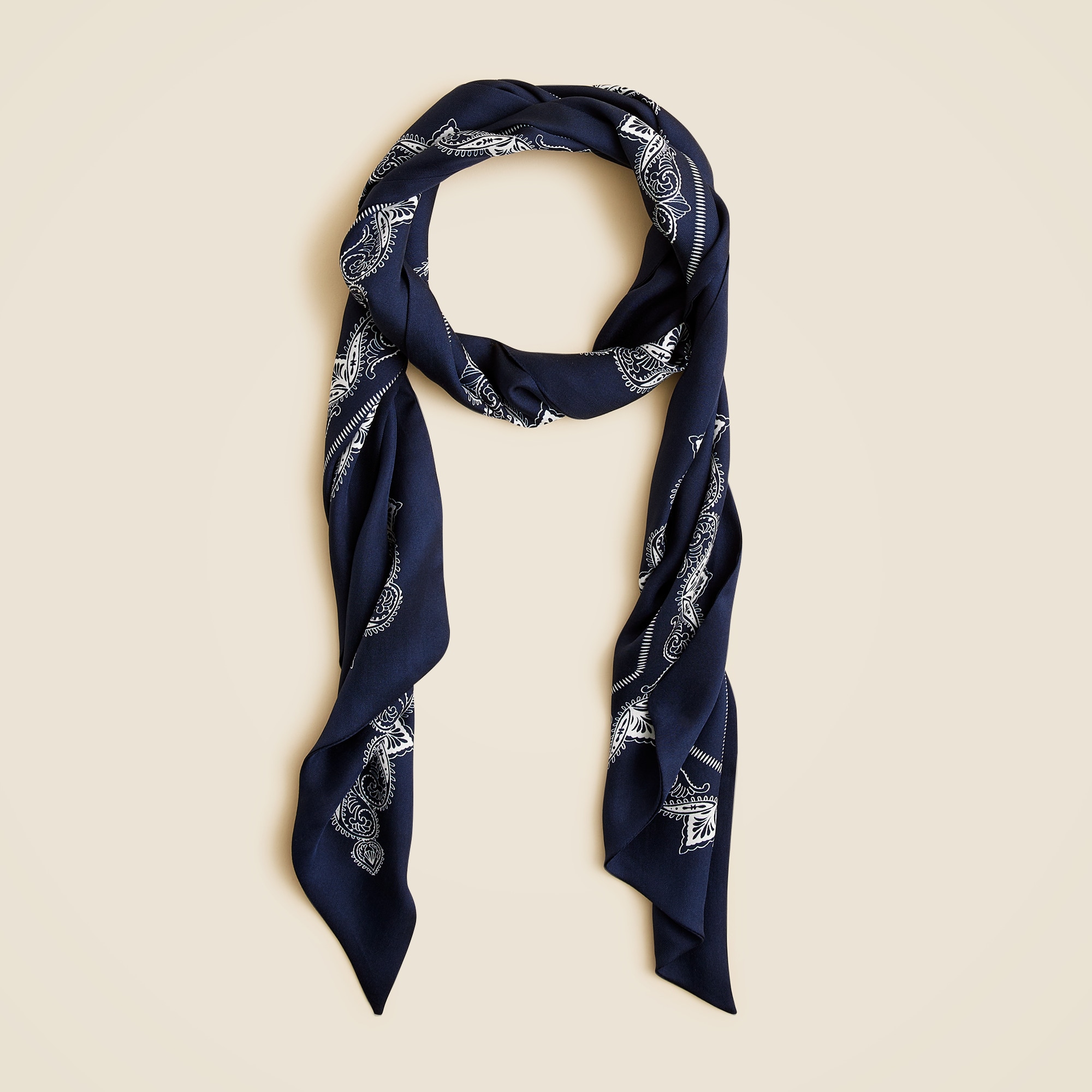 Printed silk scarf