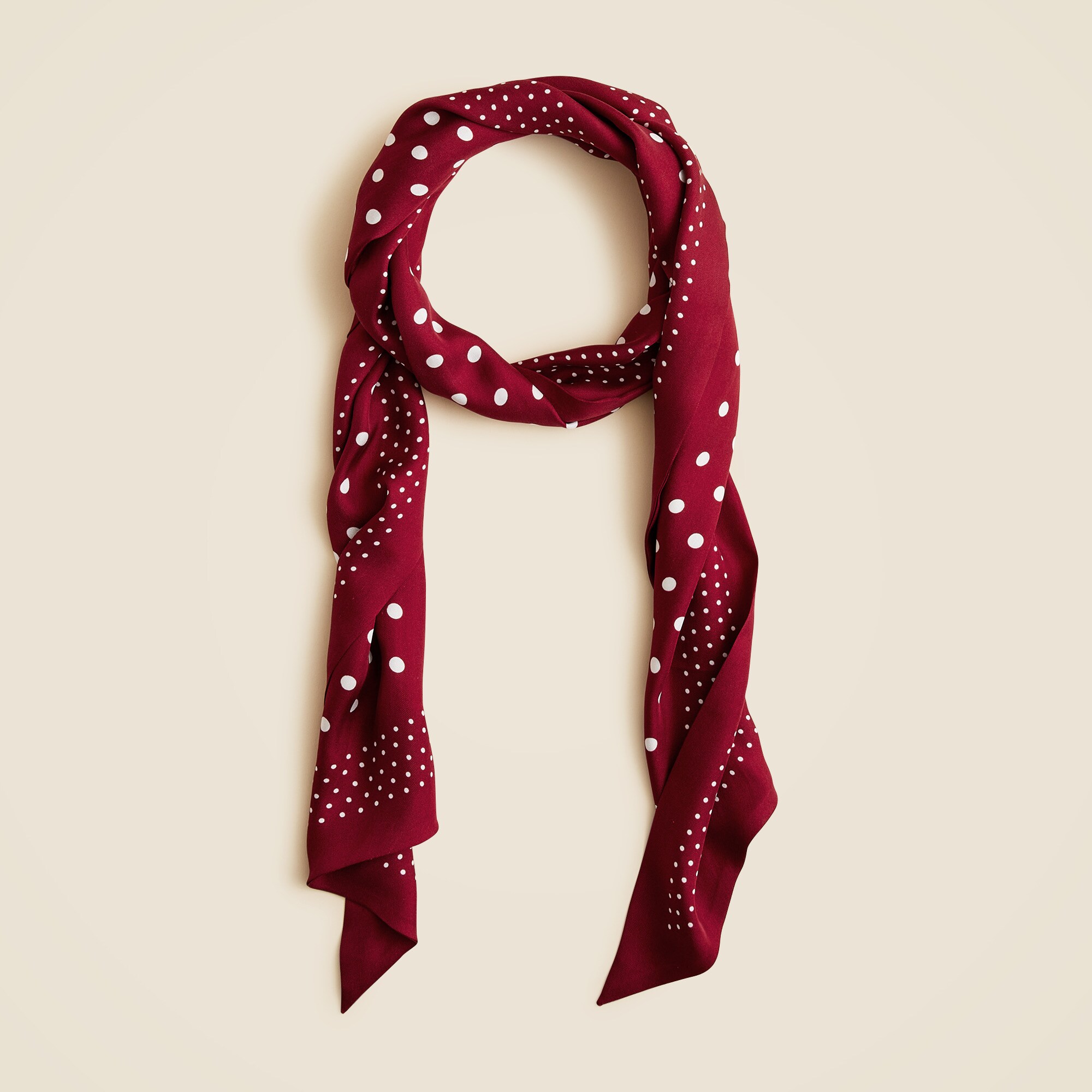 Printed silk scarf