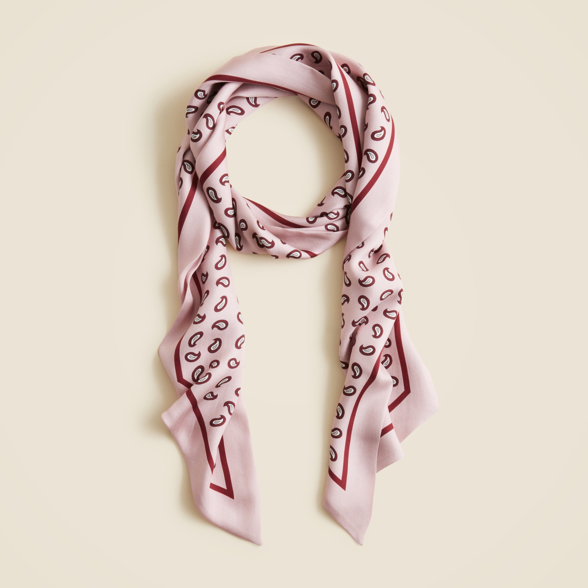 Printed silk scarf