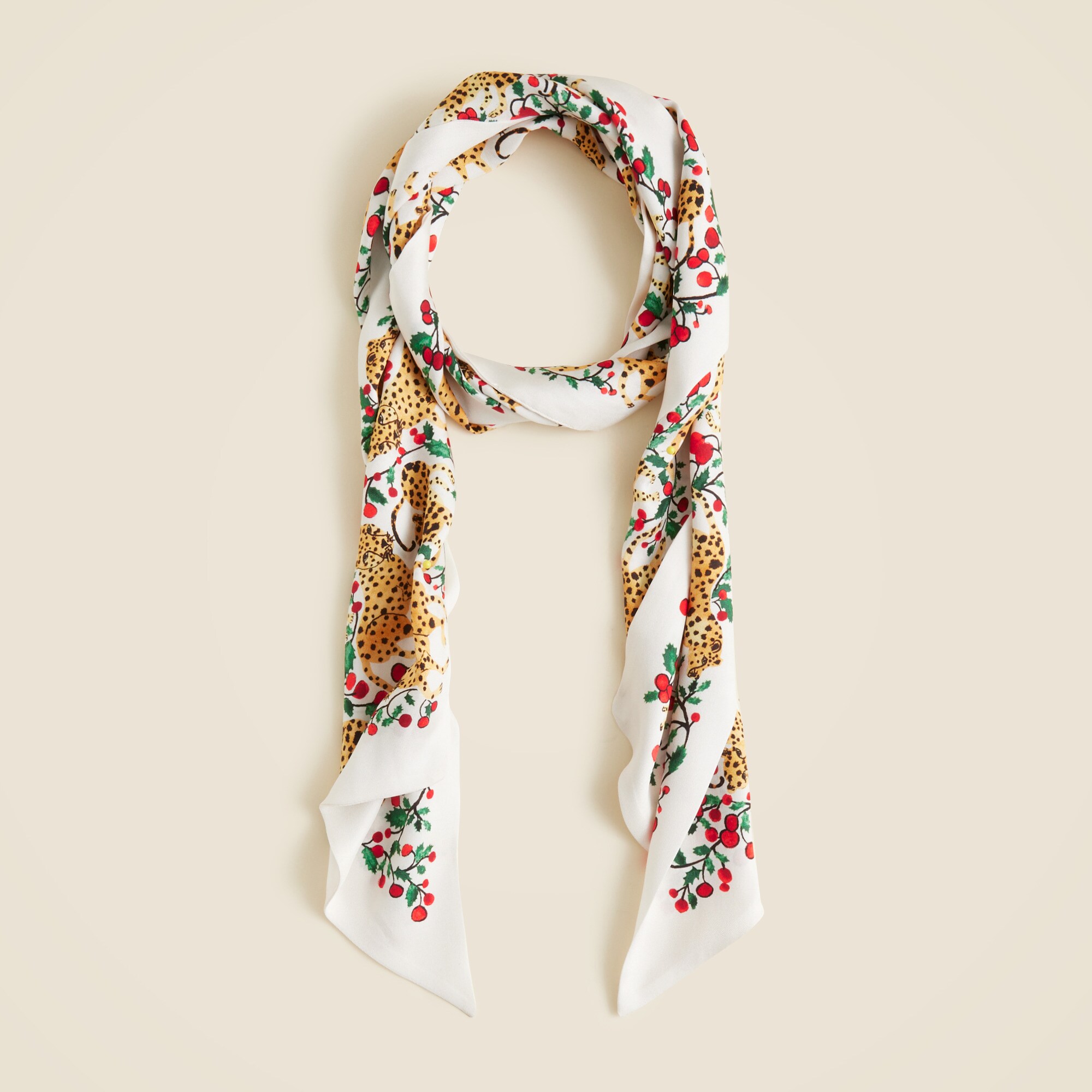  Printed silk scarf