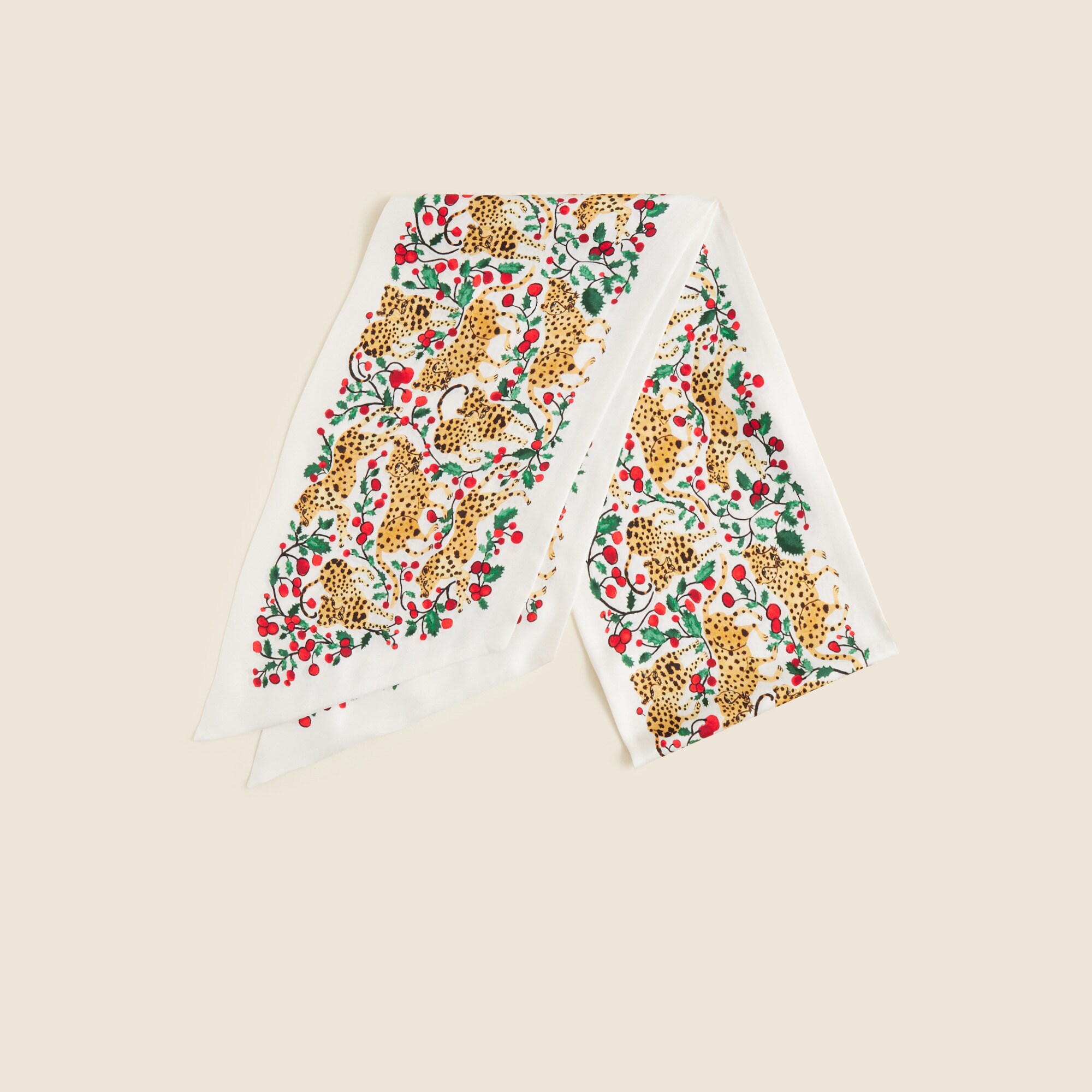 Printed silk scarf