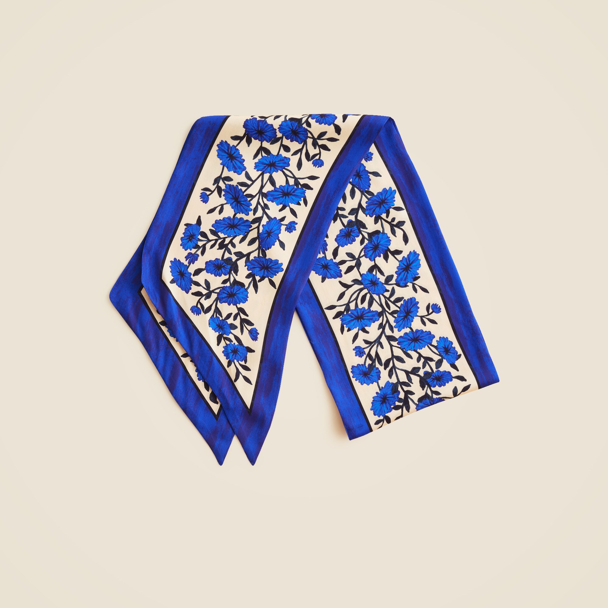 Printed silk scarf