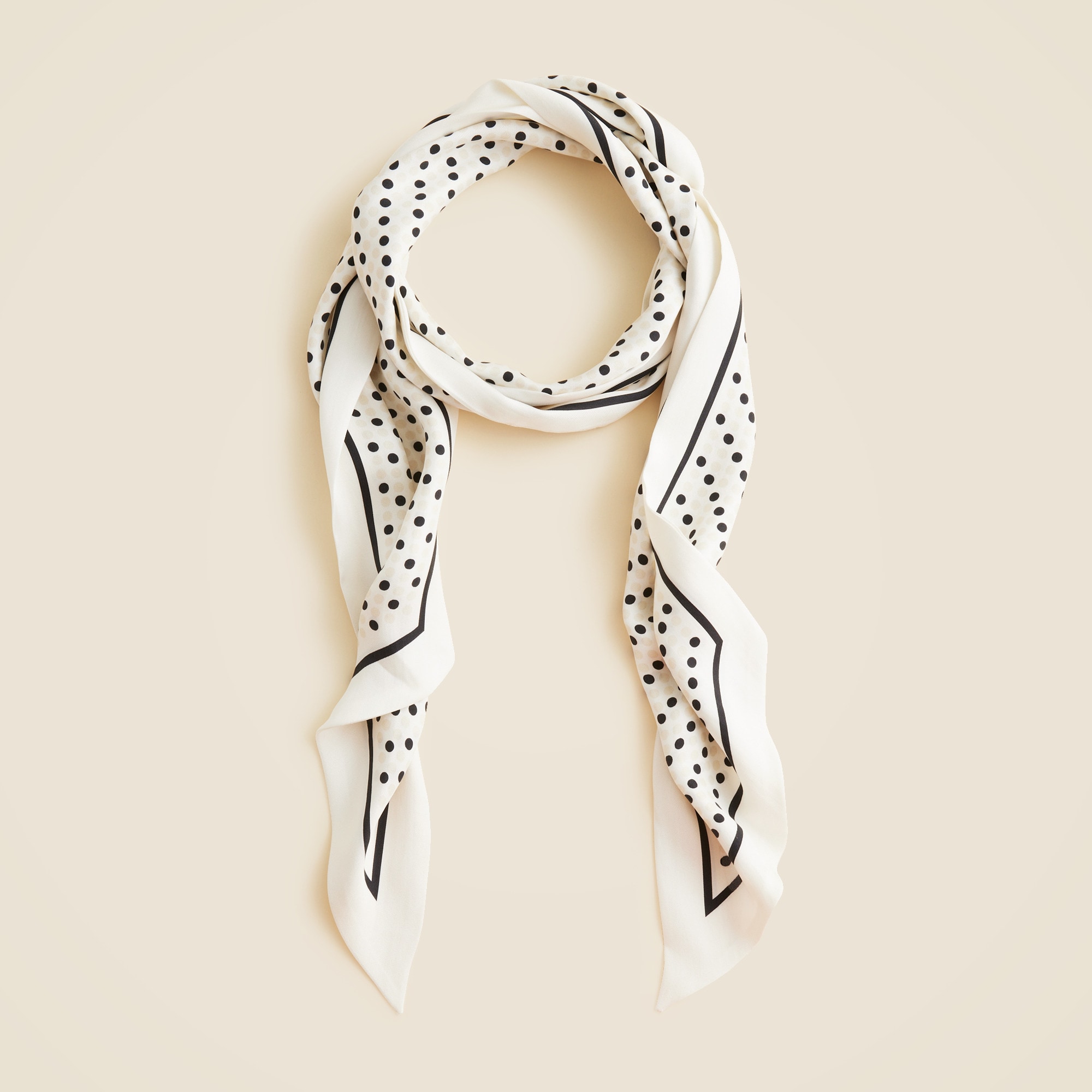 Printed silk scarf