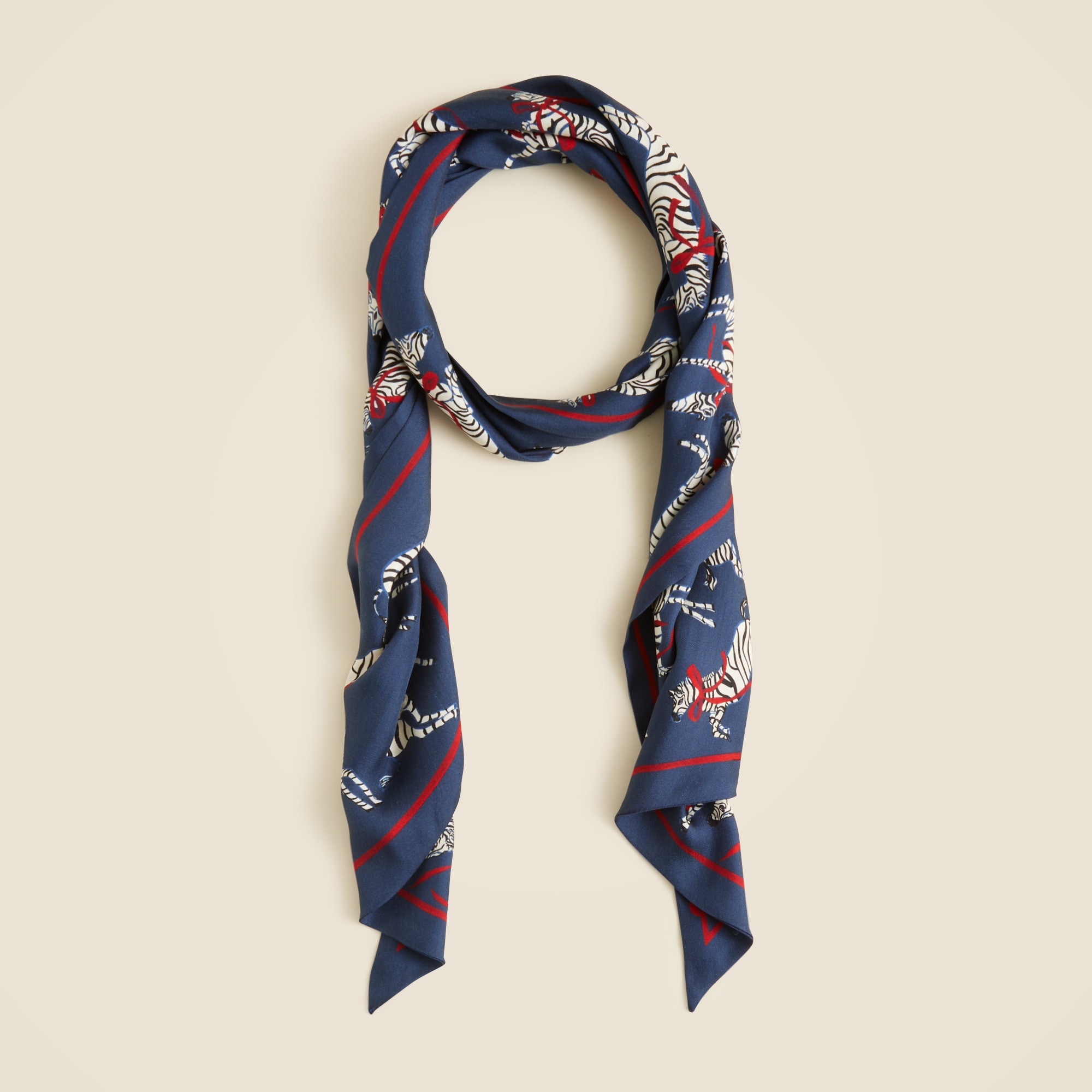 Printed silk scarf