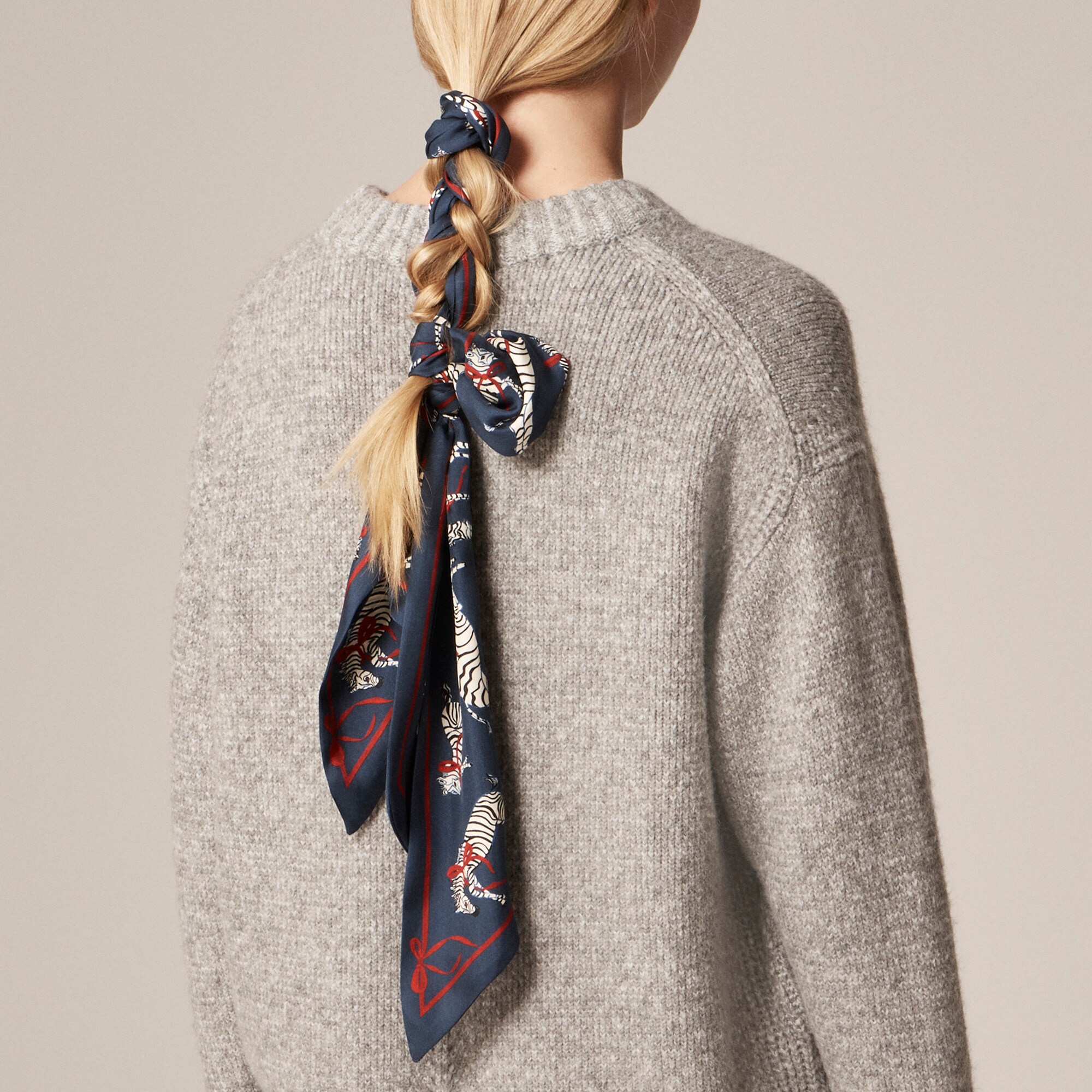 Printed silk scarf