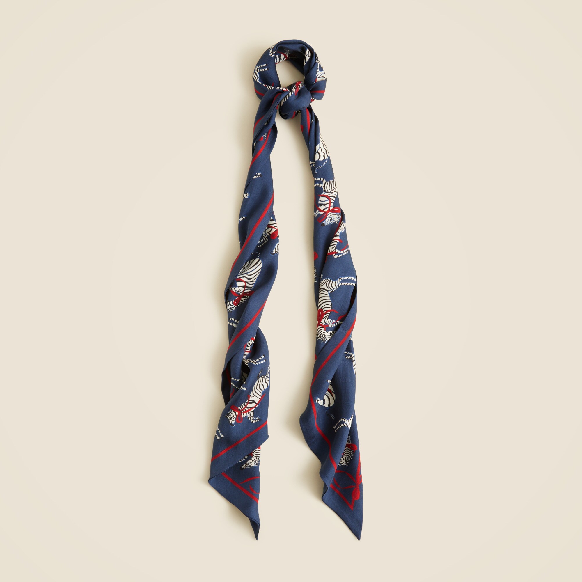 Printed silk scarf