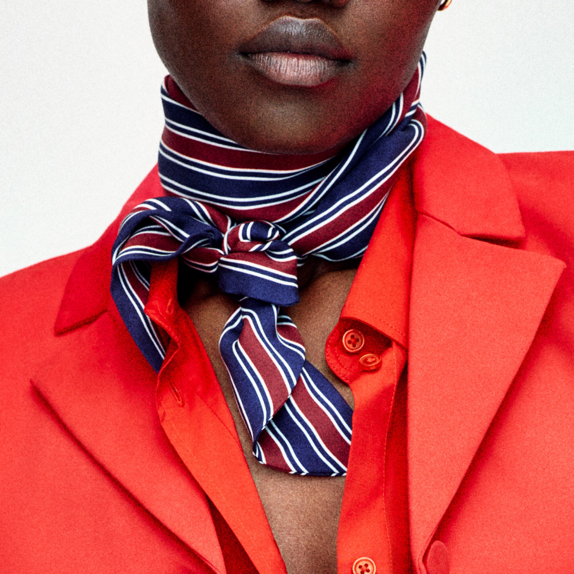 Printed silk scarf