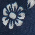 Printed knot headband ANTIQUE NAVY IVORY factory: printed knot headband for women