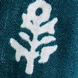 Printed knot headband PEACOCK IVORY