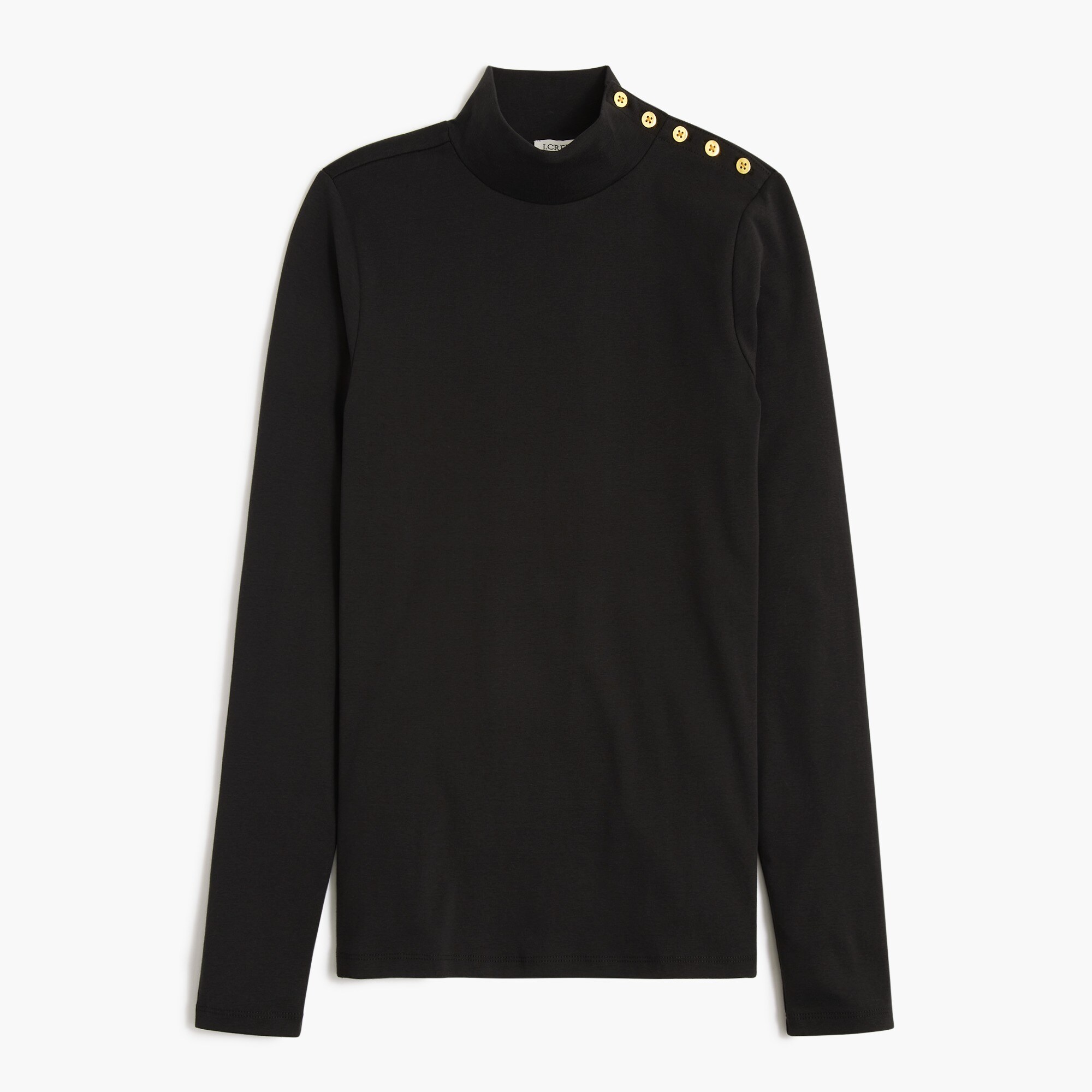 Mockneck ribbed top