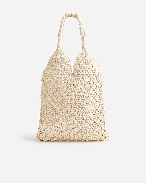womens Cadiz hand-knotted rope tote