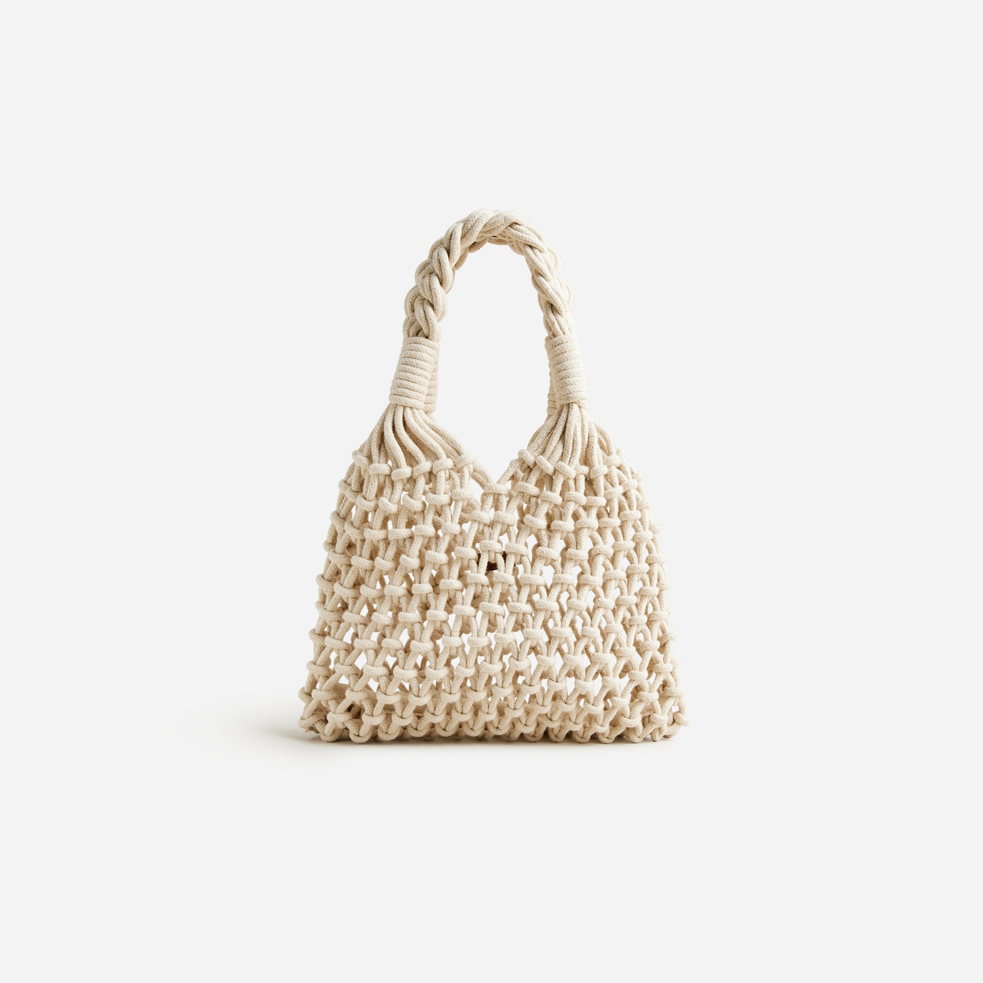 womens Small Cadiz hand-knotted rope tote