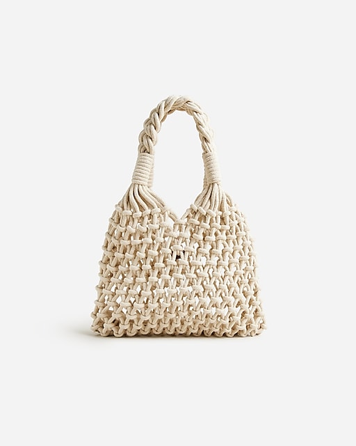 womens Small Cadiz hand-knotted rope tote