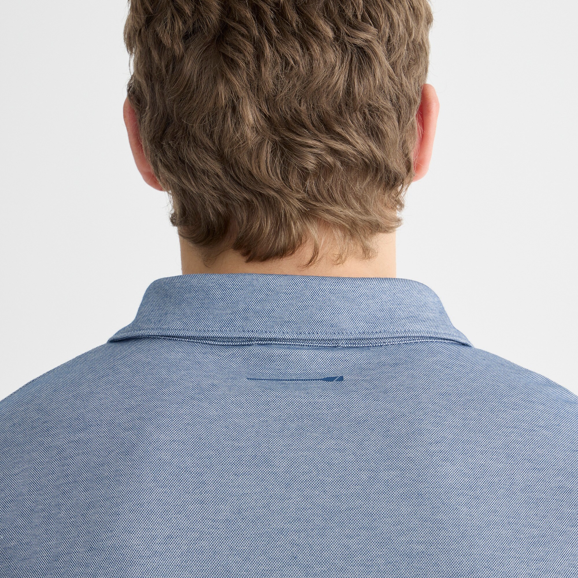 Long-sleeve performance polo shirt with COOLMAX® technology
