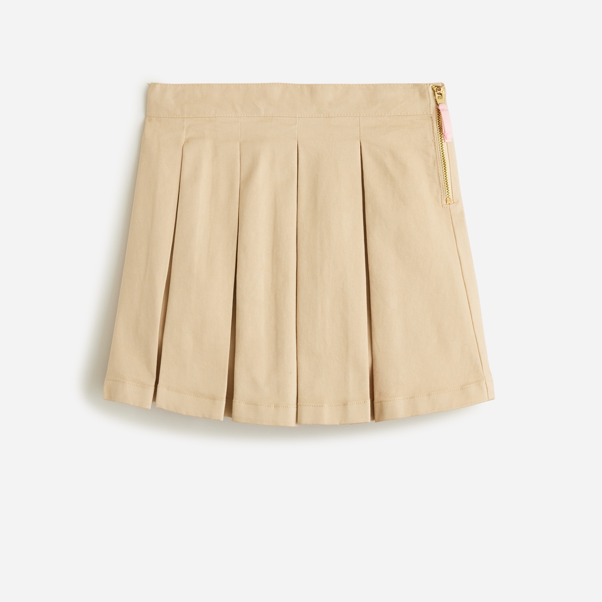  Girls' pleated chino skirt