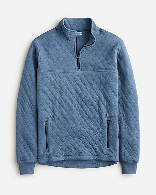  Quilted half-zip pullover