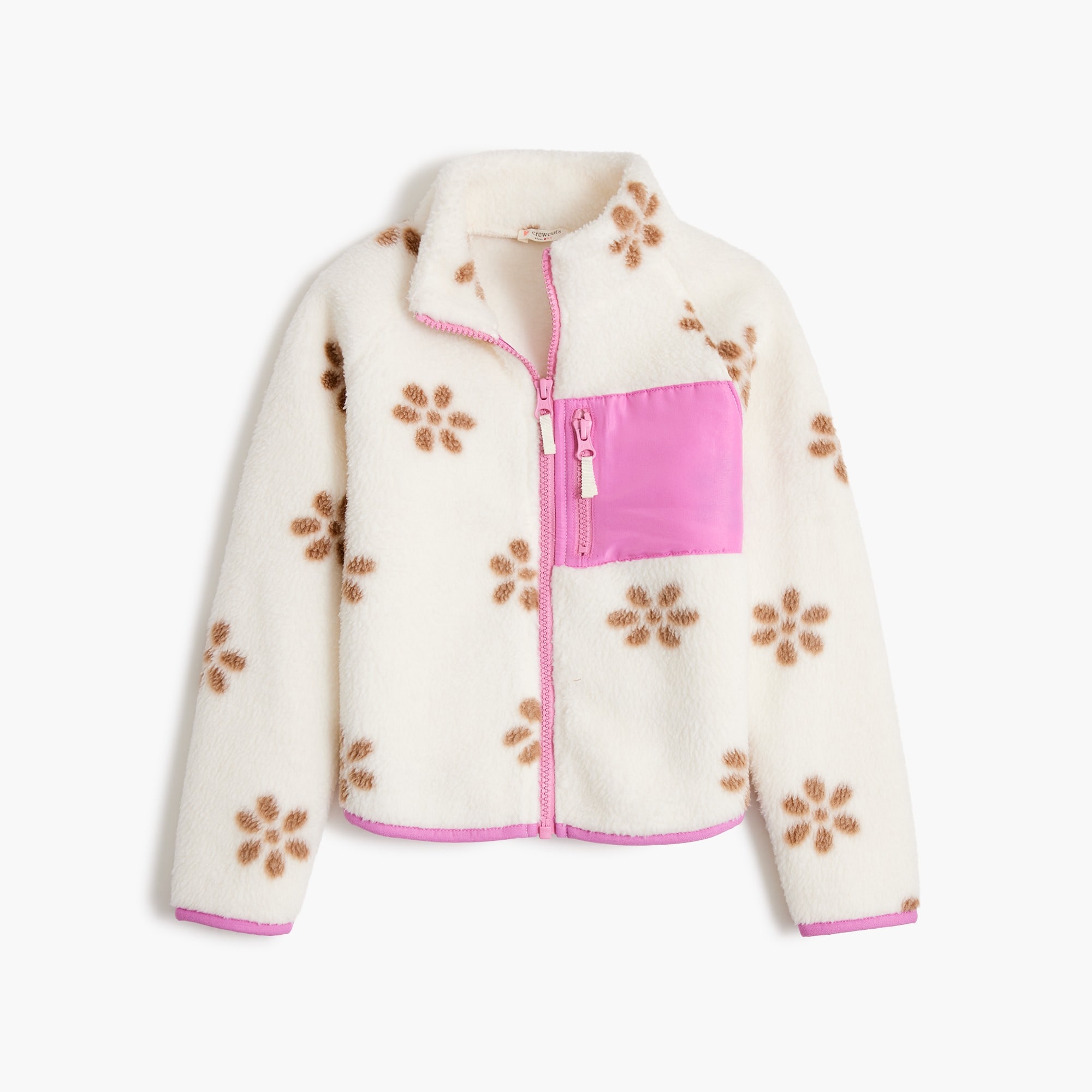 Girls' sherpa full-zip