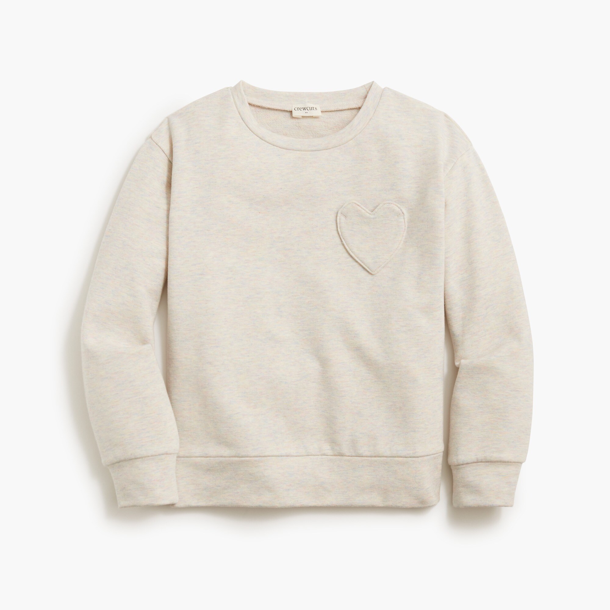 Girls' sweatshirt with heart pocket