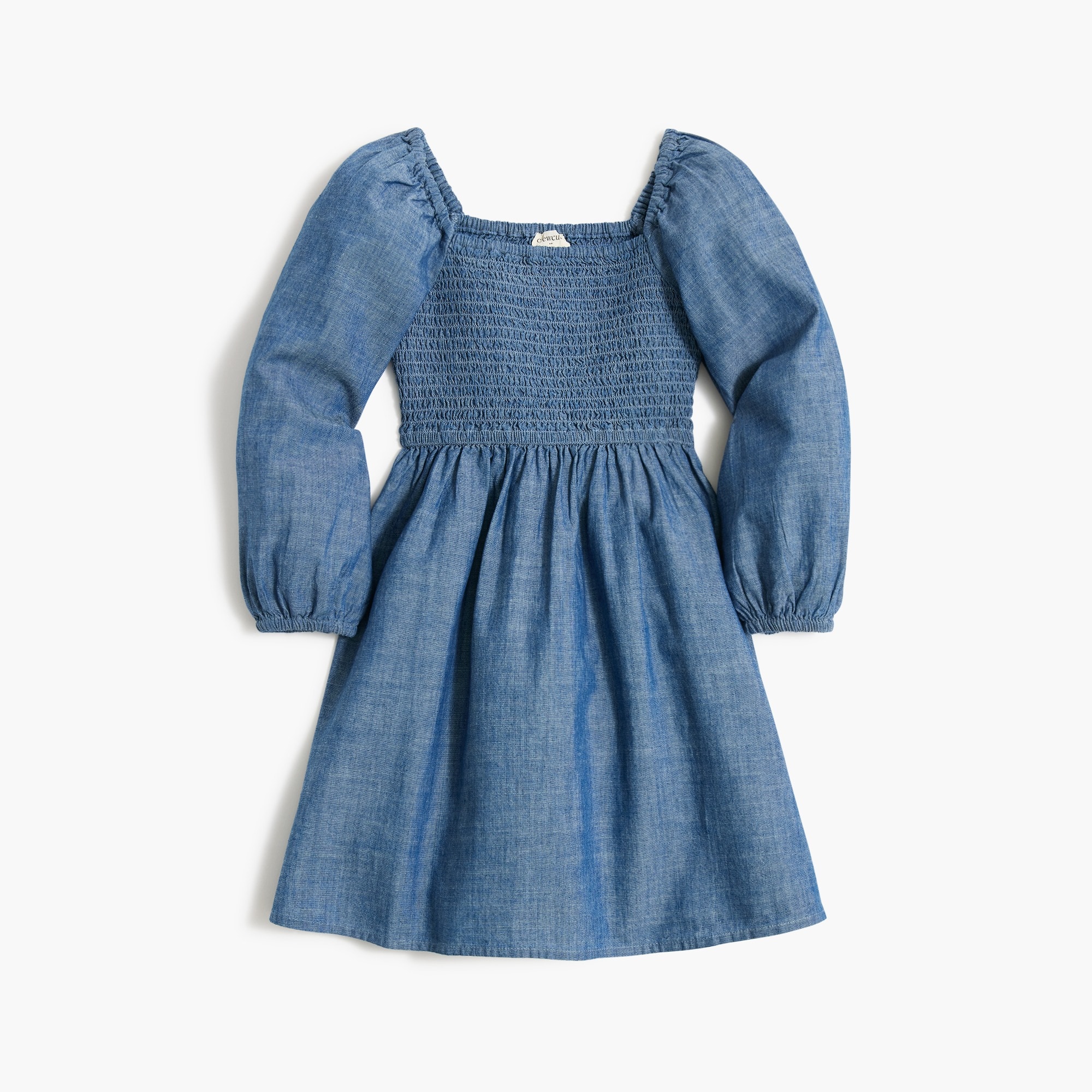 Girls' chambray dress