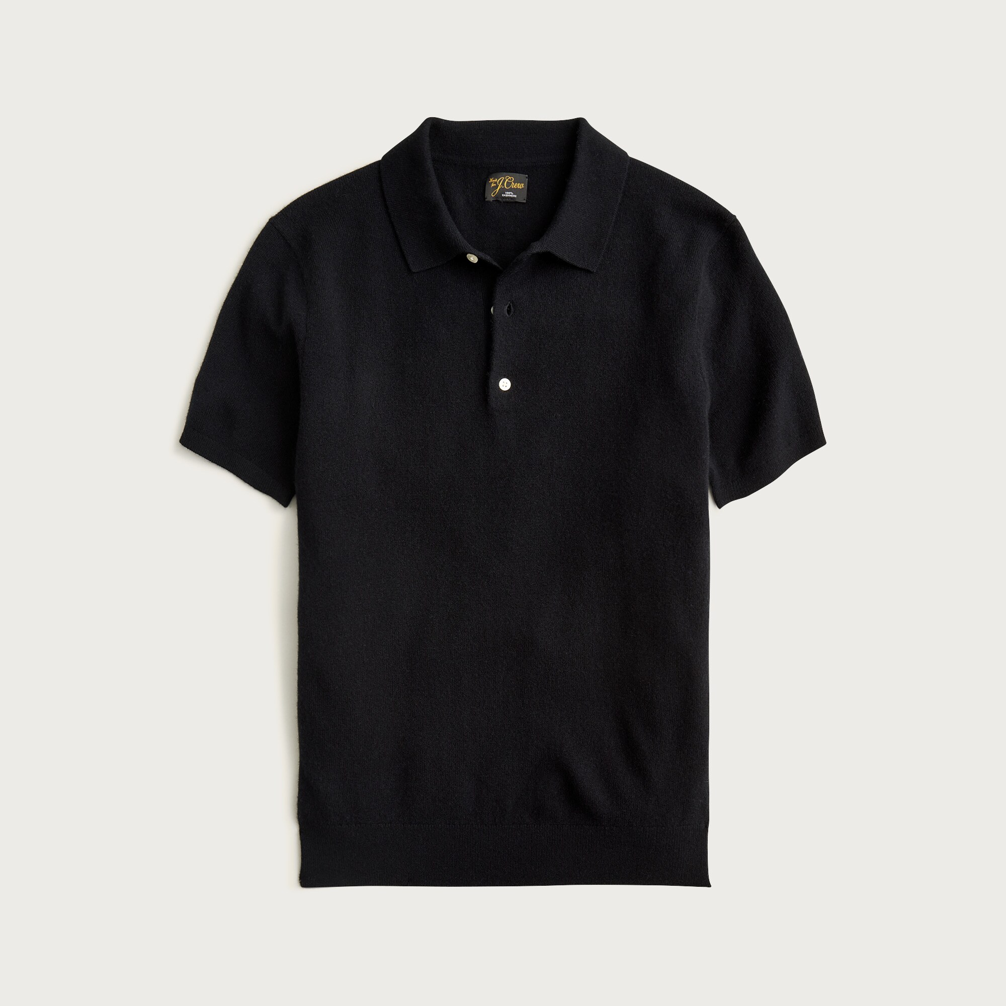 Cashmere Short-sleeve Sweater-polo For Men