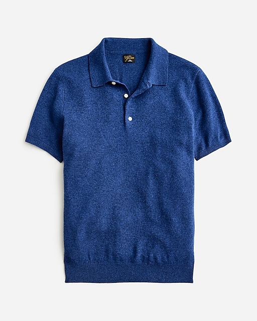 mens Cashmere short-sleeve sweater-polo