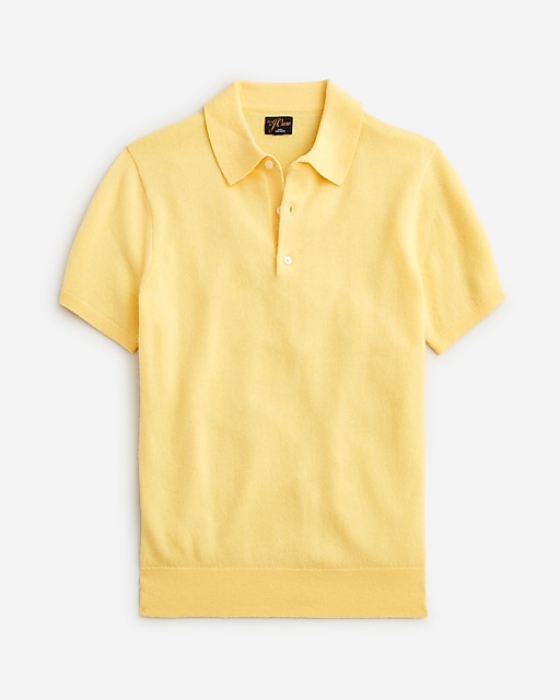  Cashmere short-sleeve sweater-polo