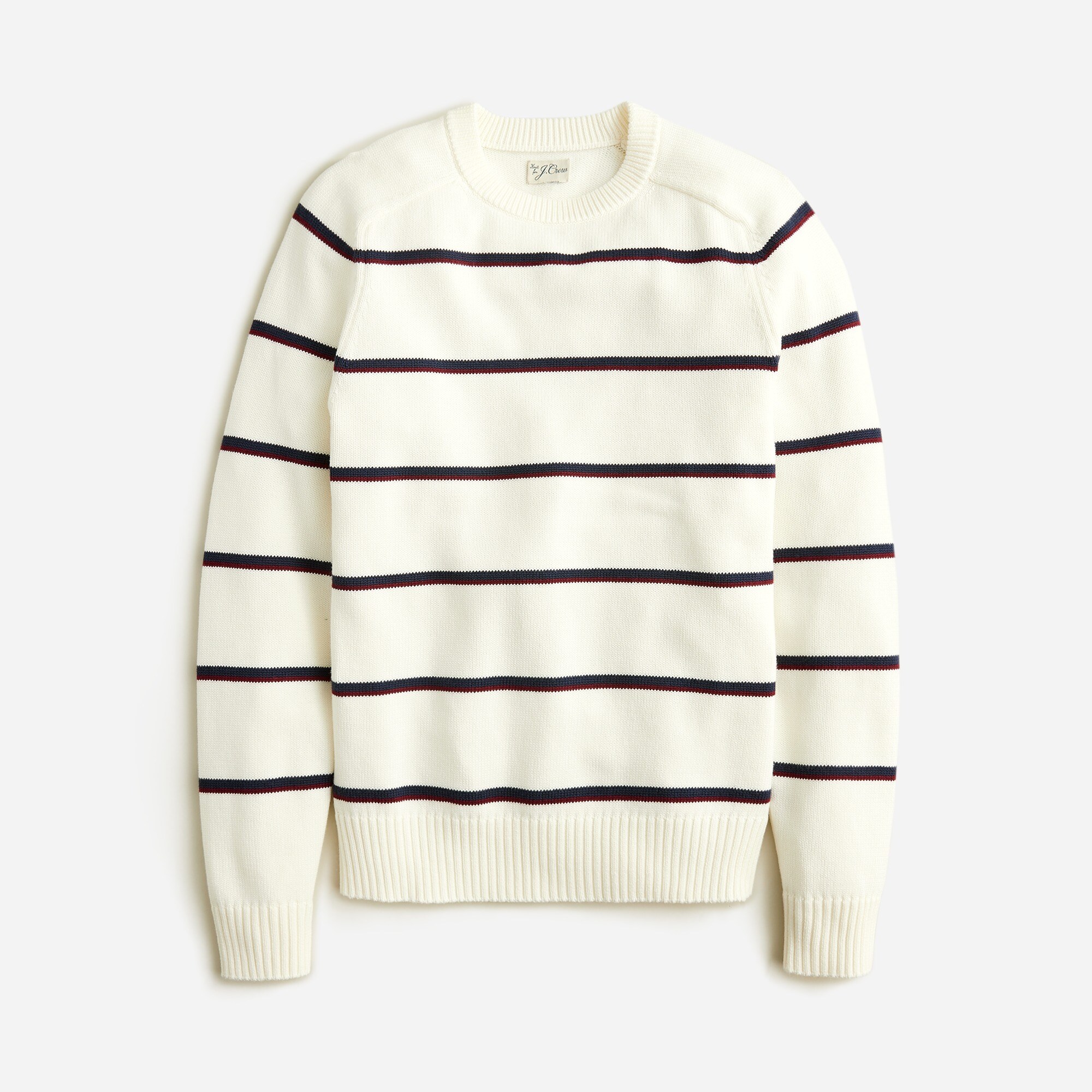 mens Heritage cotton sweater in stripe
