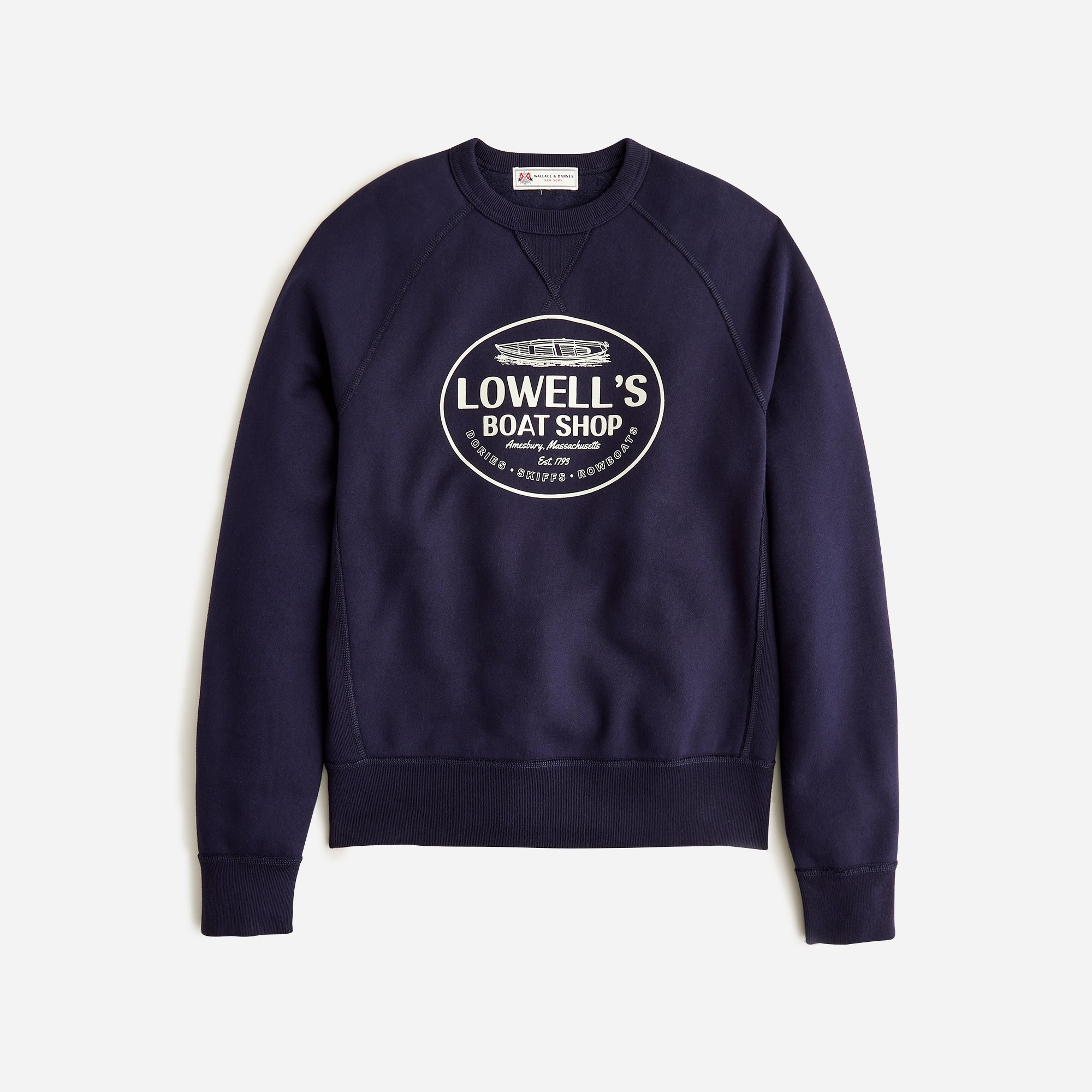 mens Lowell's Boat Shop X Wallace &amp; Barnes graphic sweatshirt