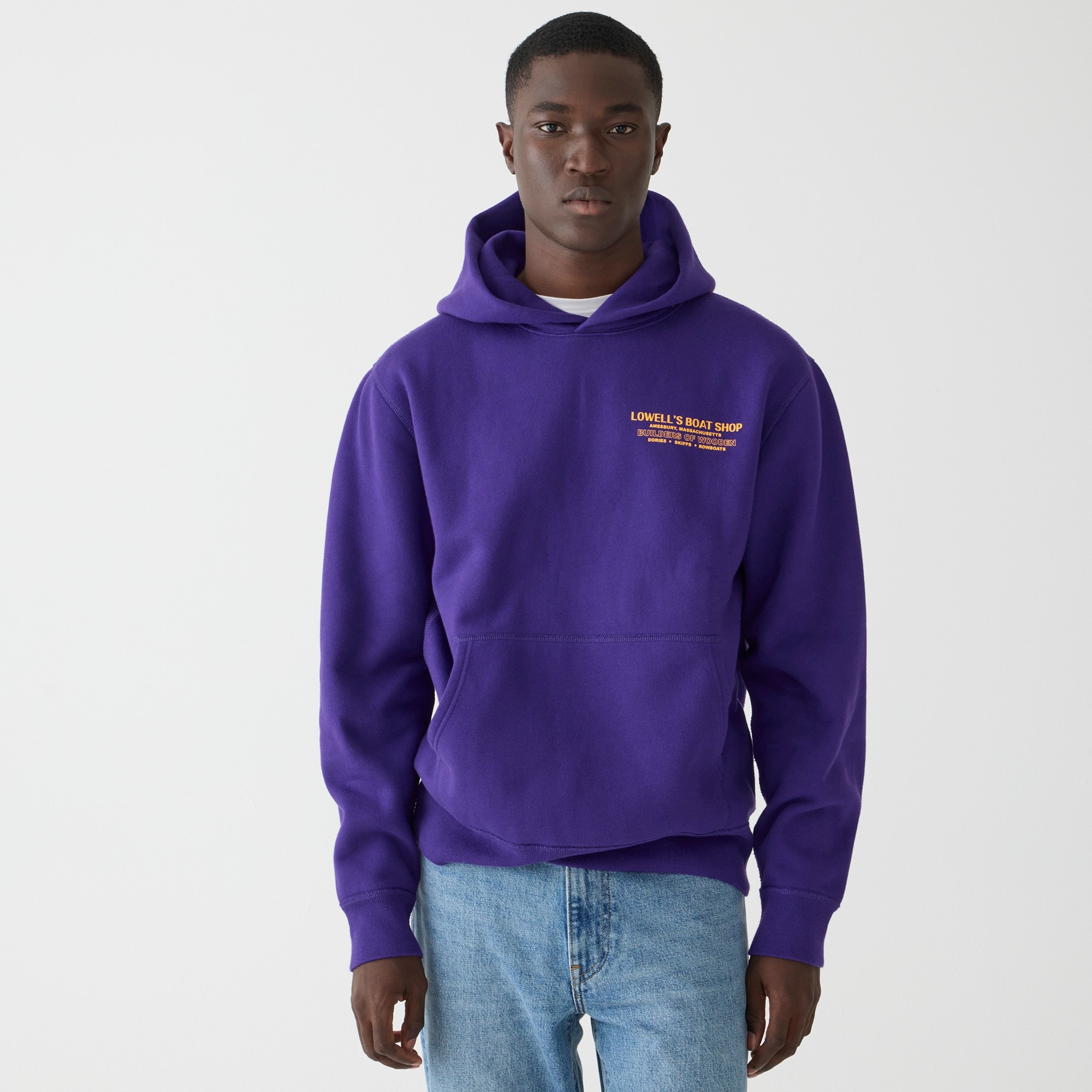 mens Lowell's Boat Shop X Wallace &amp; Barnes graphic hoodie